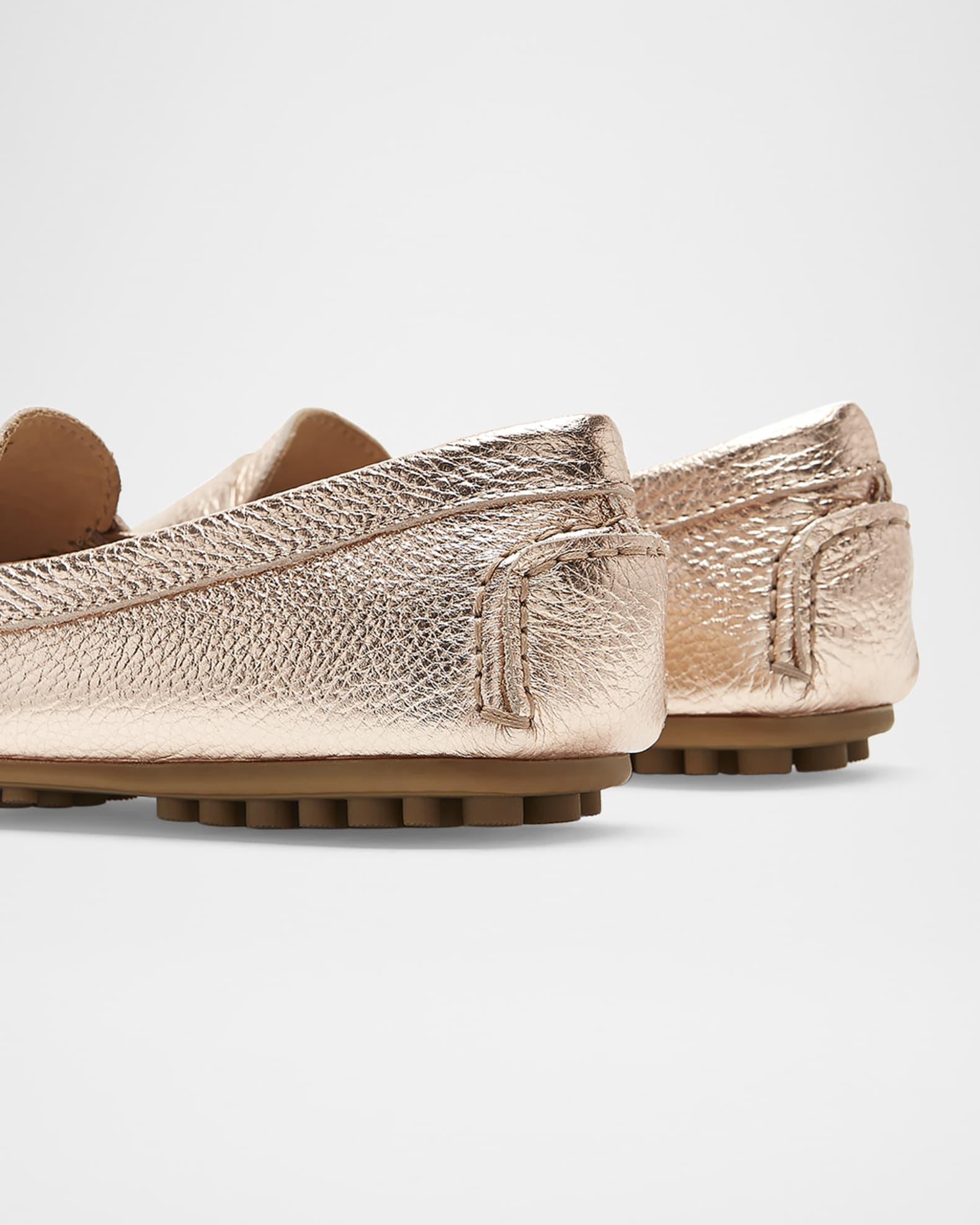 Pilar Metallic Penny Driver Loafers Product Image