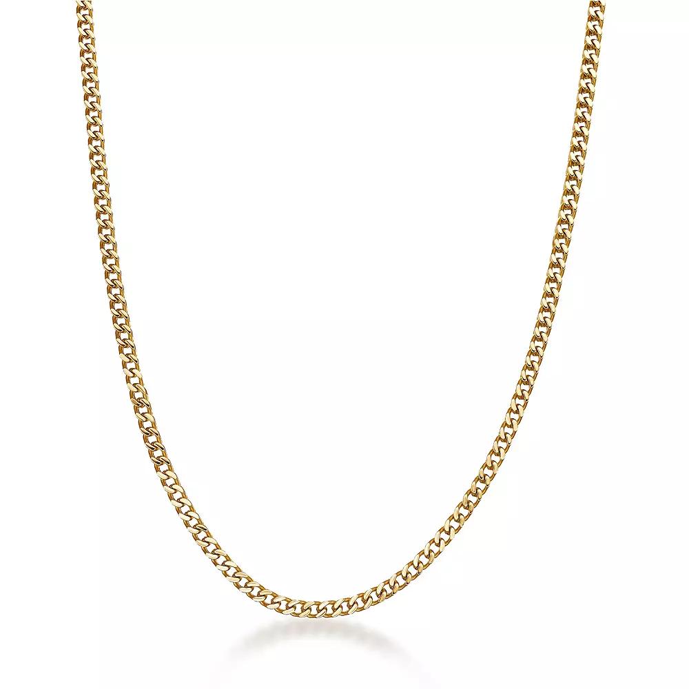 Men's LYNX Stainless Steel 4 mm Foxtail Chain Necklace, Size: 22", Gold Tone Product Image
