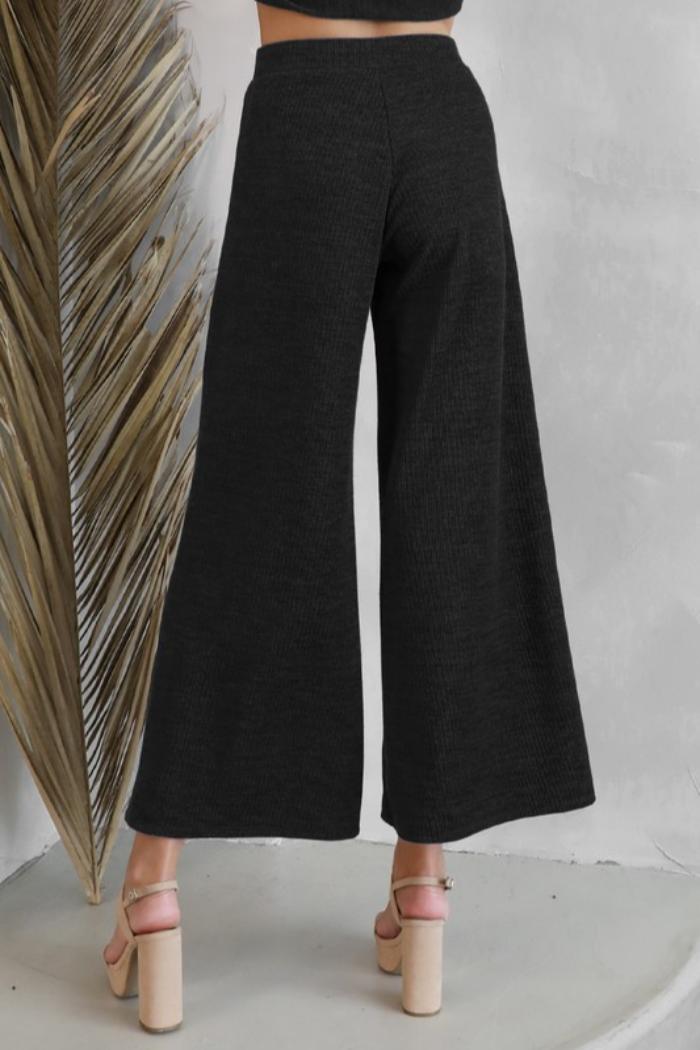 Ribbed Wide Leg Pant Product Image