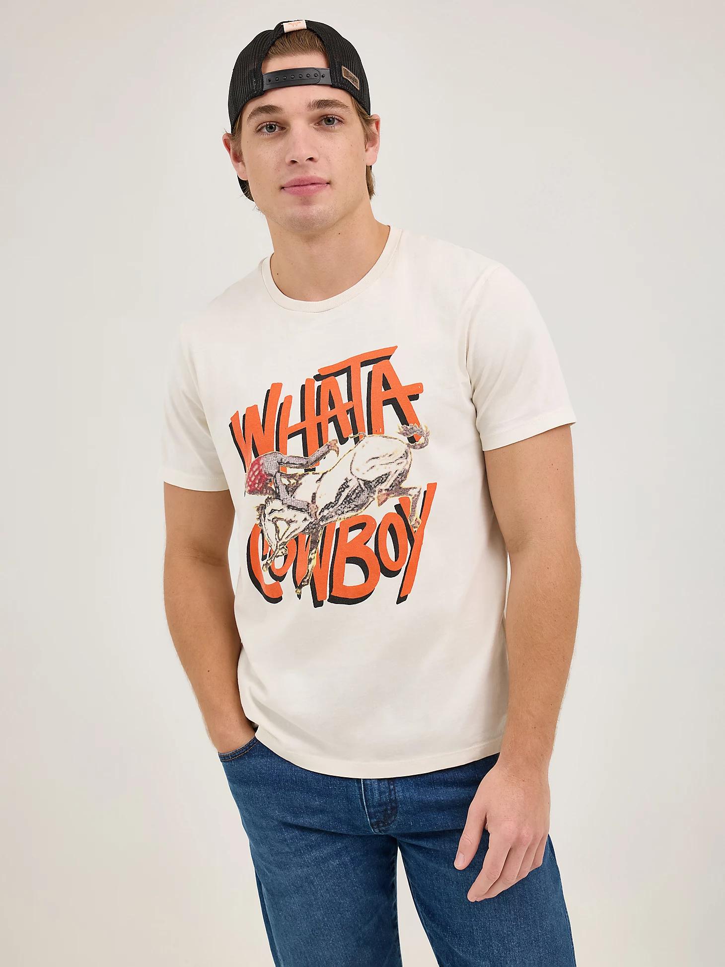 Wrangler x Whataburger Men's Cowboy Graphic T-Shirt in Faded Product Image