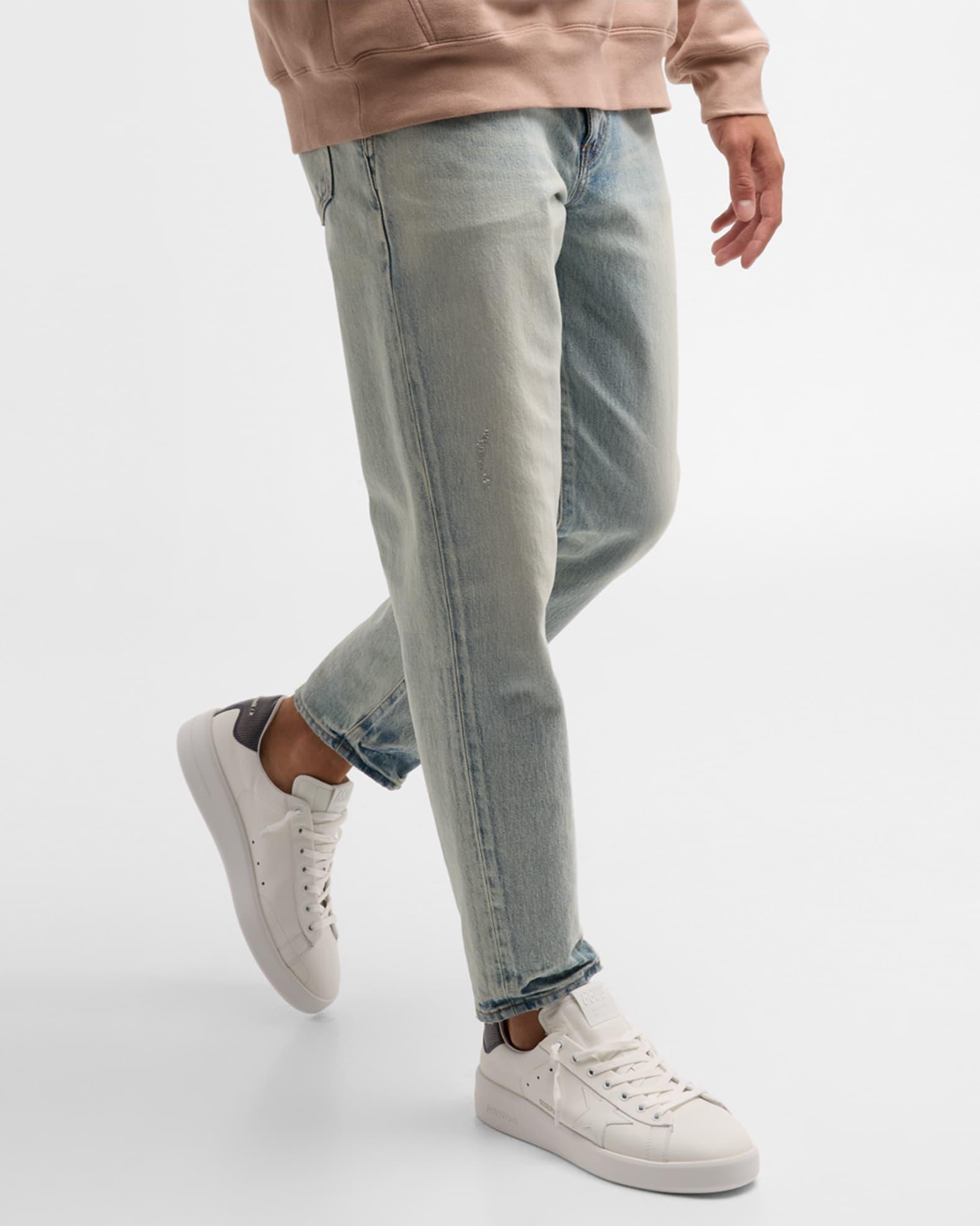 Men's Pure Star Leather Low-Top Sneakers Product Image