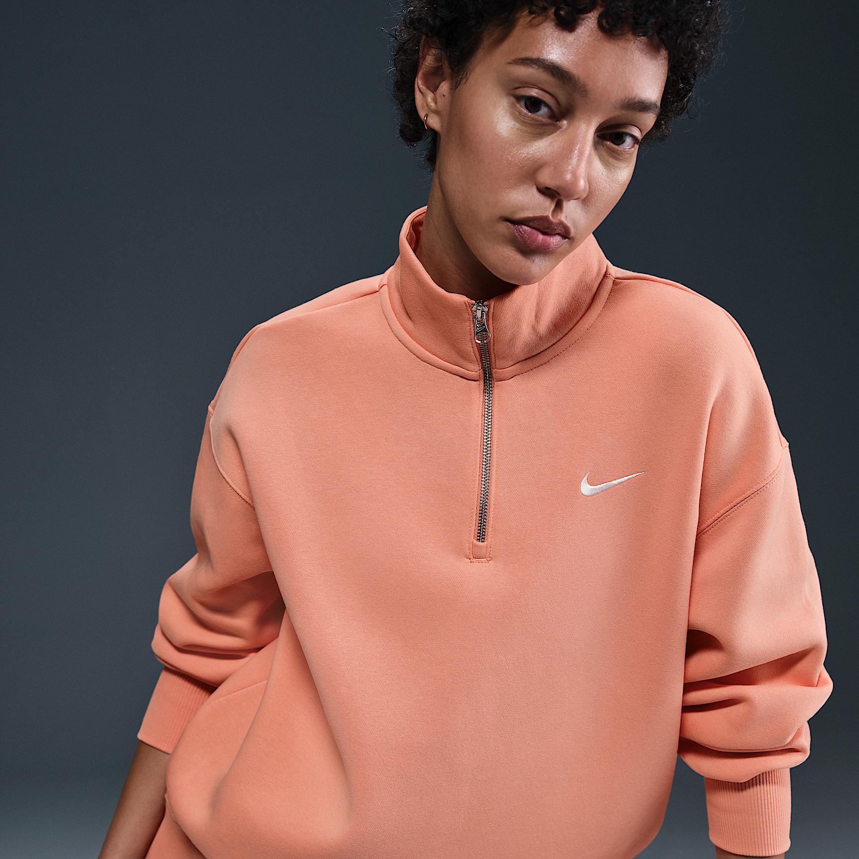 Women's Nike Sportswear Phoenix Fleece Oversized 1/4-Zip Long Sweatshirt Product Image