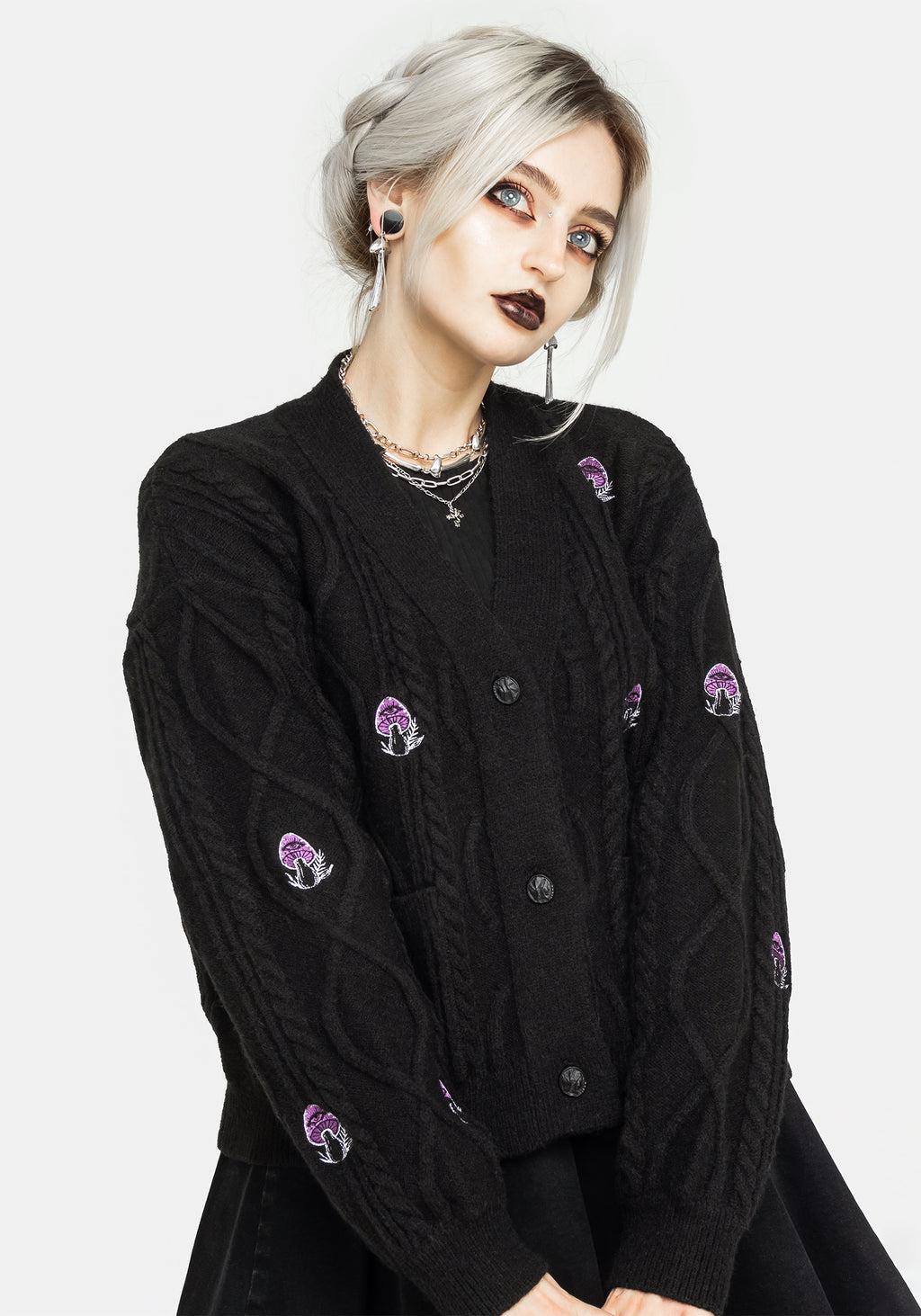 Revelation Mushroom Knit Cardigan Product Image