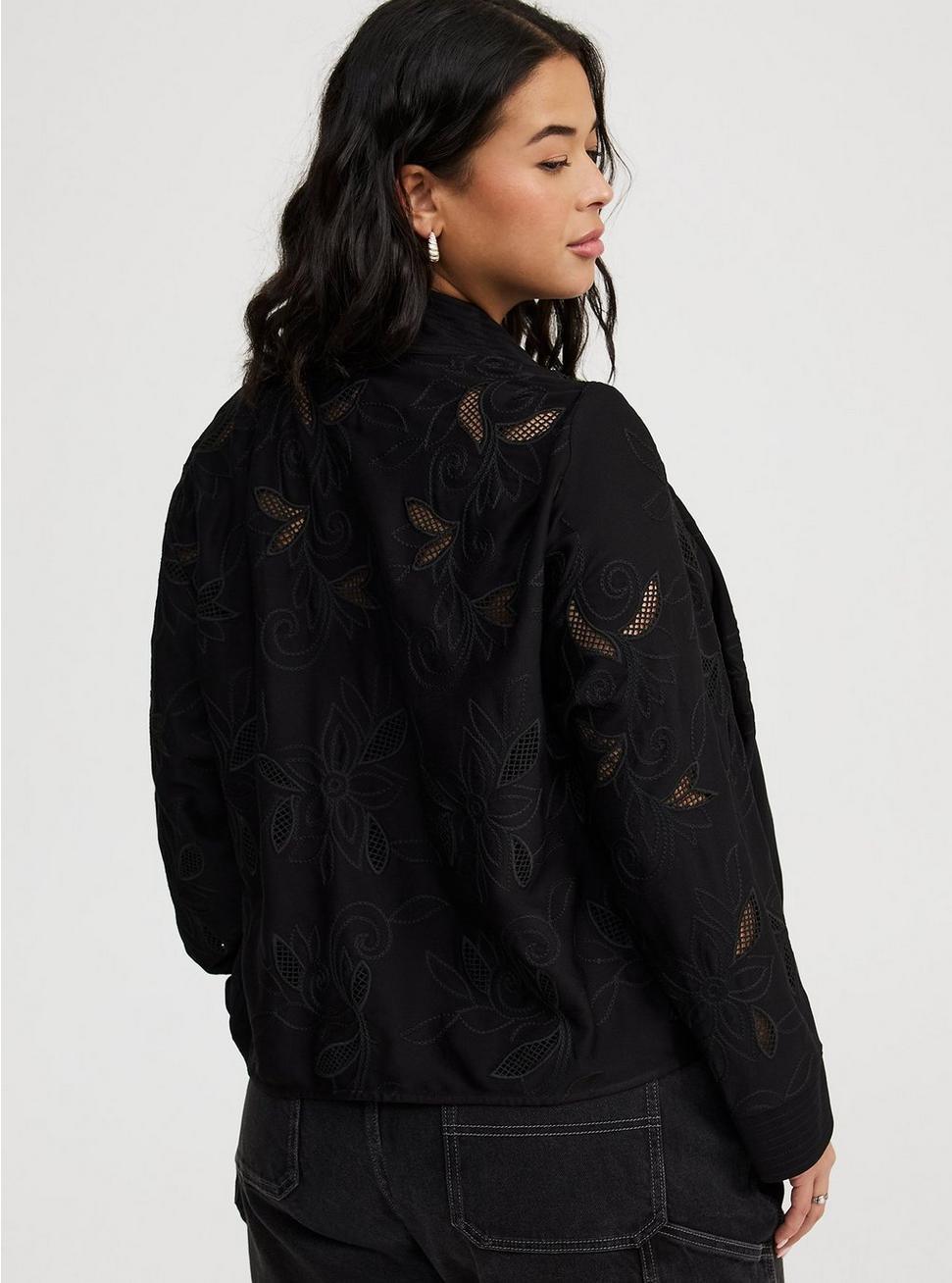 Washed Twill Embroidered Jacket Product Image