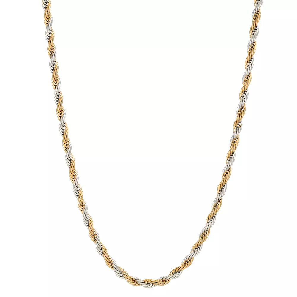 Men's LYNX Stainless Steel Rope Chain Necklace,  Product Image