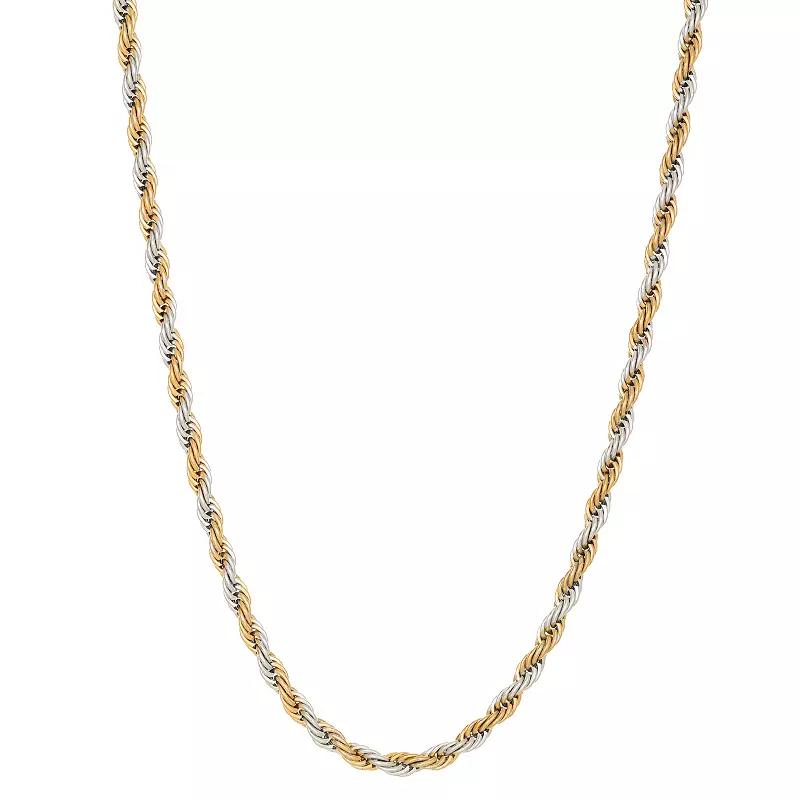 Men's LYNX Stainless Steel Rope Chain Necklace,  Product Image