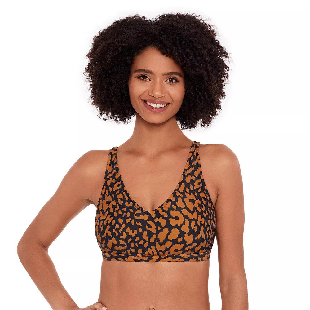 Women's Eco Beach V-Neck Hook Back Bikini Top,  Product Image
