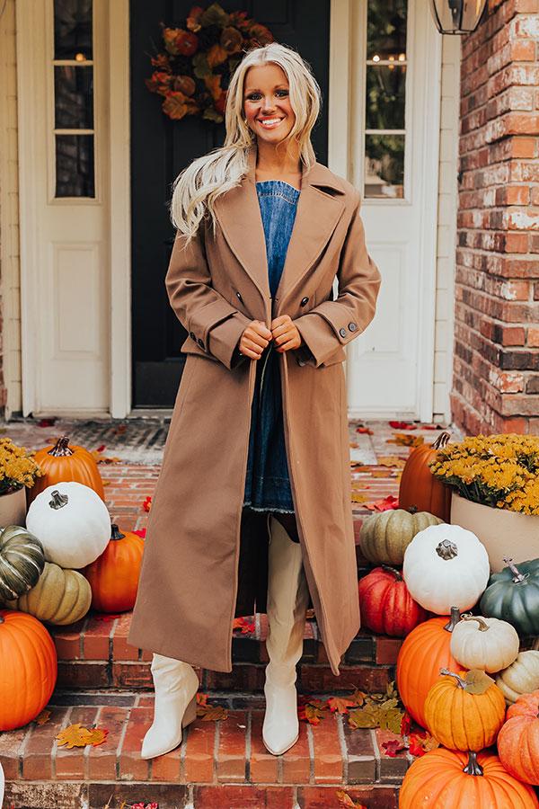 City Nights Coat in Mocha Product Image