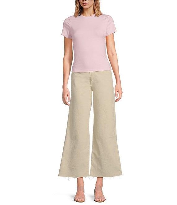 Good American Good Waist High Rise Palazzo Cropped Leg Jeans Product Image