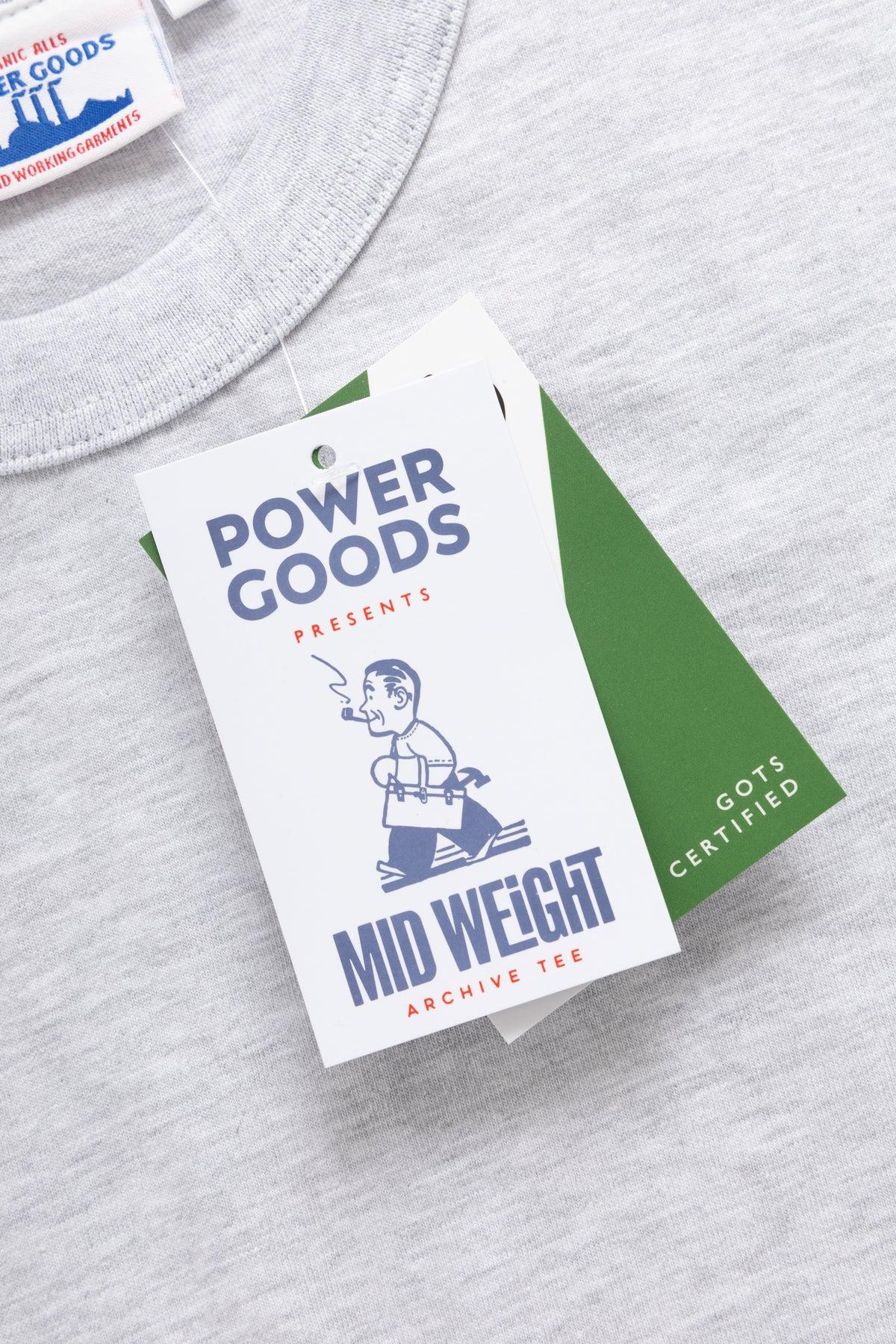 Power Goods - Archive T-Shirt - Ash Product Image