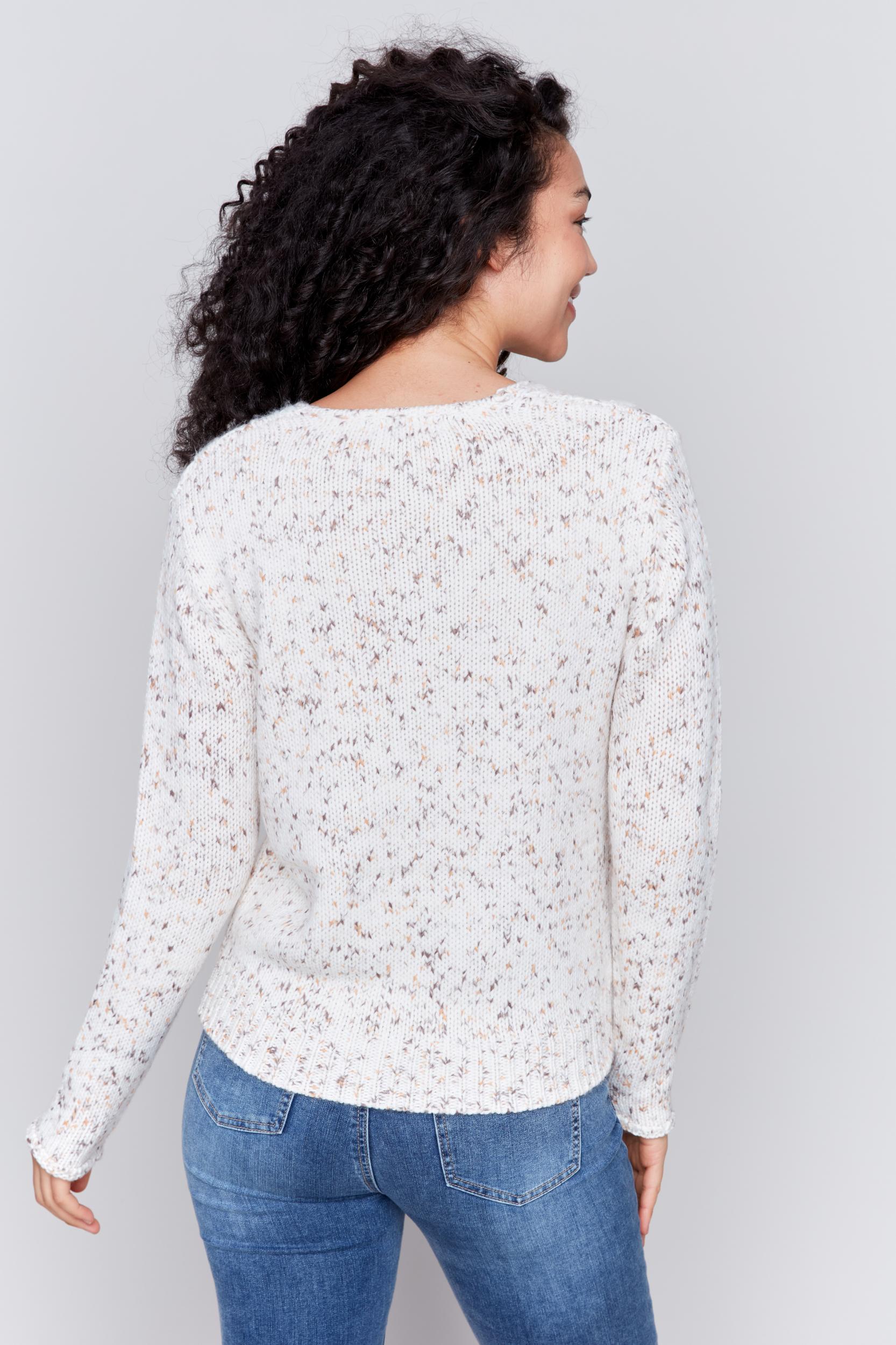 Long Sleeve V-Neck Sweater Product Image