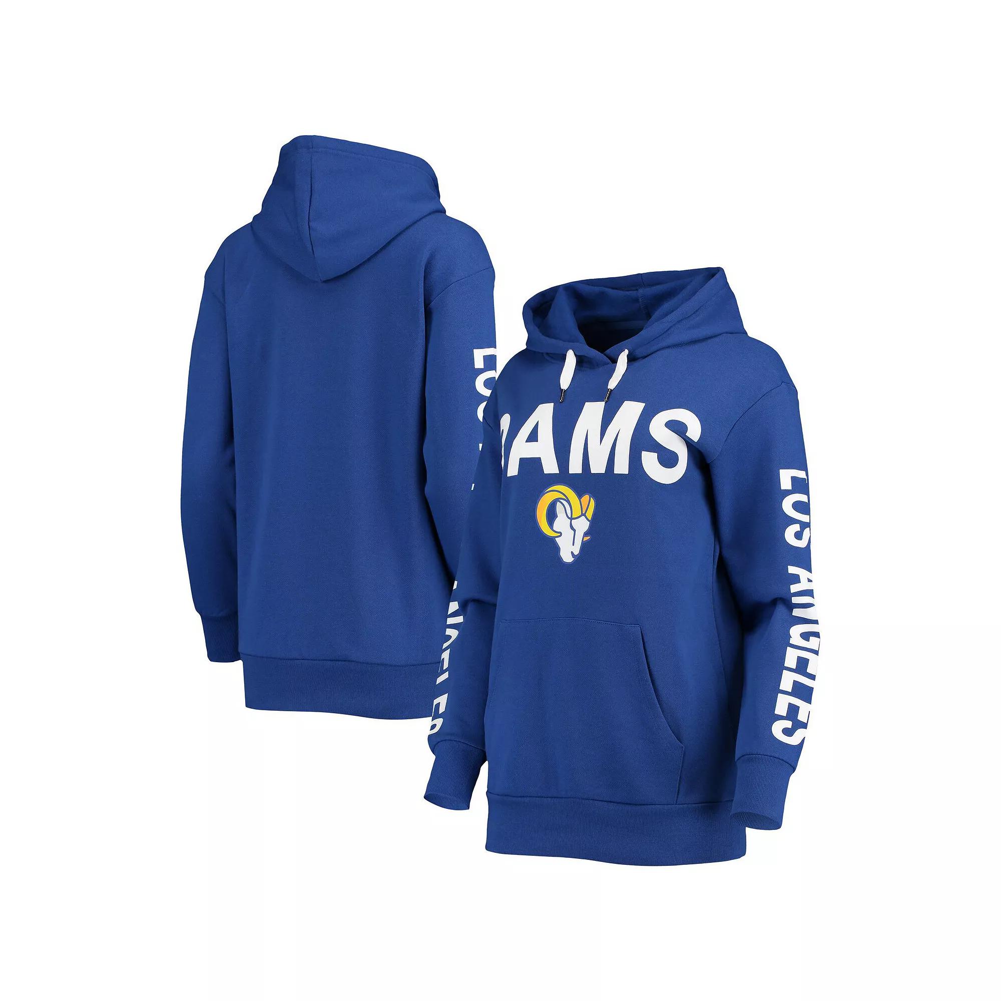 Women's G-III 4Her by Carl Banks Royal Los Angeles Rams Extra Point Pullover Hoodie, Size: XL, Blue Product Image