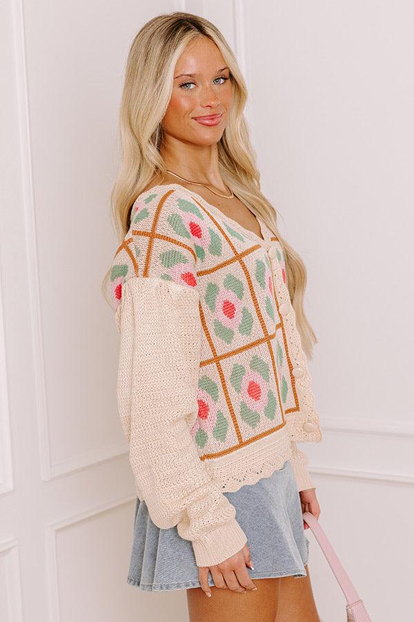 Boho Feels Knit Cardigan Product Image