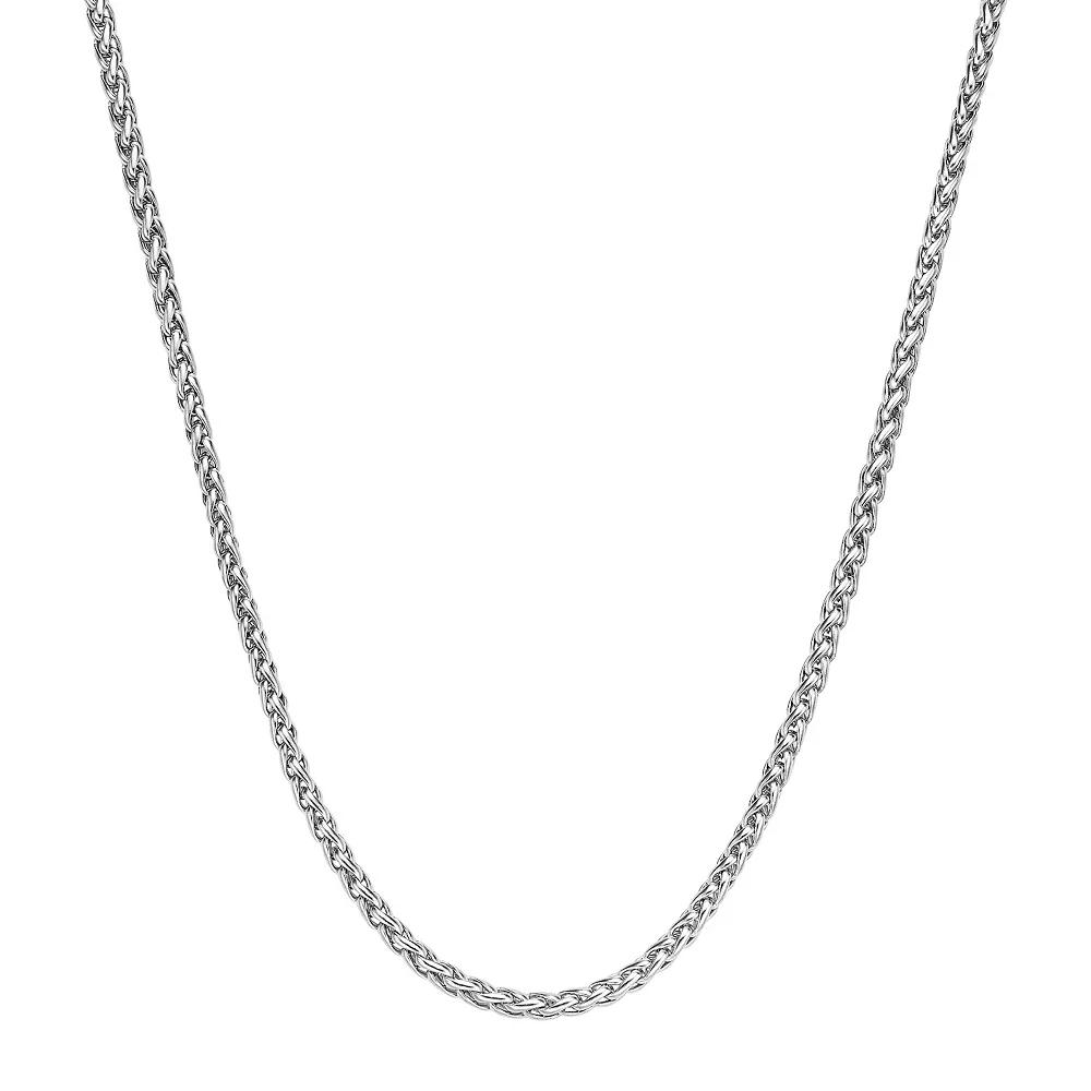 Men's LYNX Stainless Steel Wheat Chain Necklace,  Product Image
