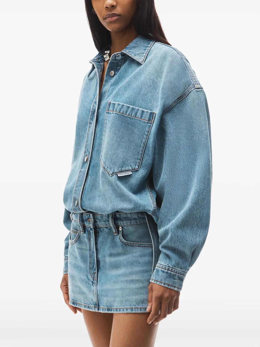 long-sleeved shirt dress Product Image