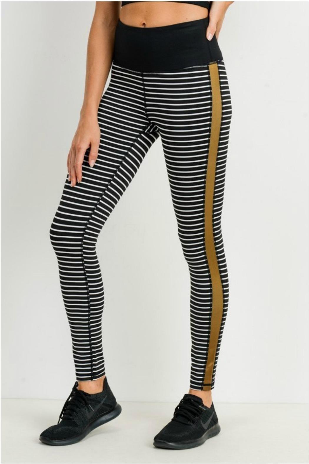 Striped Colorblock Legging Product Image