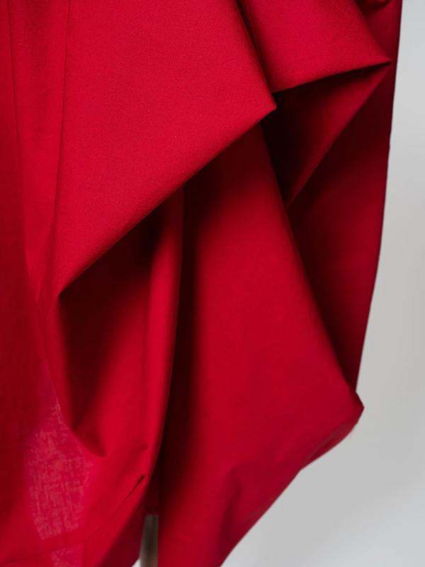 Stylish Loose Stand-Collar Long Sleeves Midi Dress Product Image