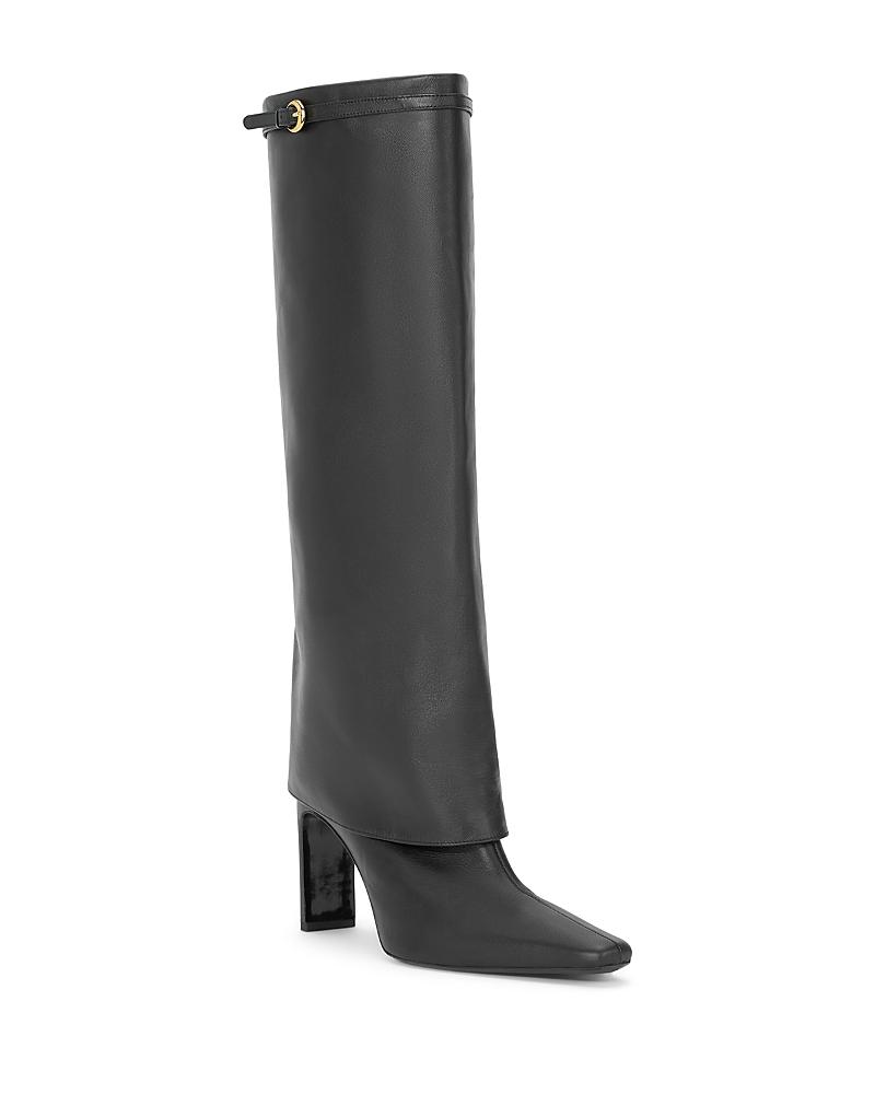 Womens Wally Foldover Leather 90MM Boots Product Image