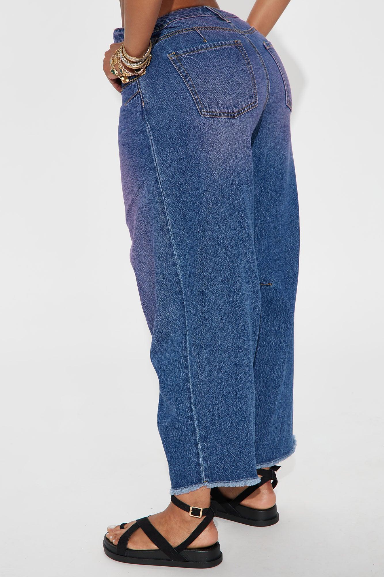 Best In Class Barrel Leg Ankle Jean - Medium Wash Female Product Image