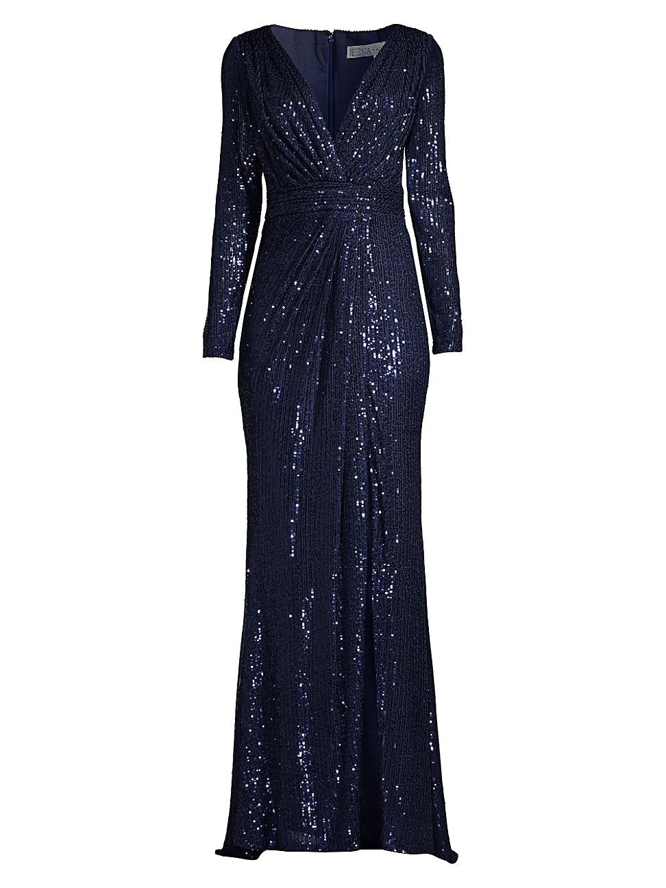 Womens Sequined Evening Gown Product Image