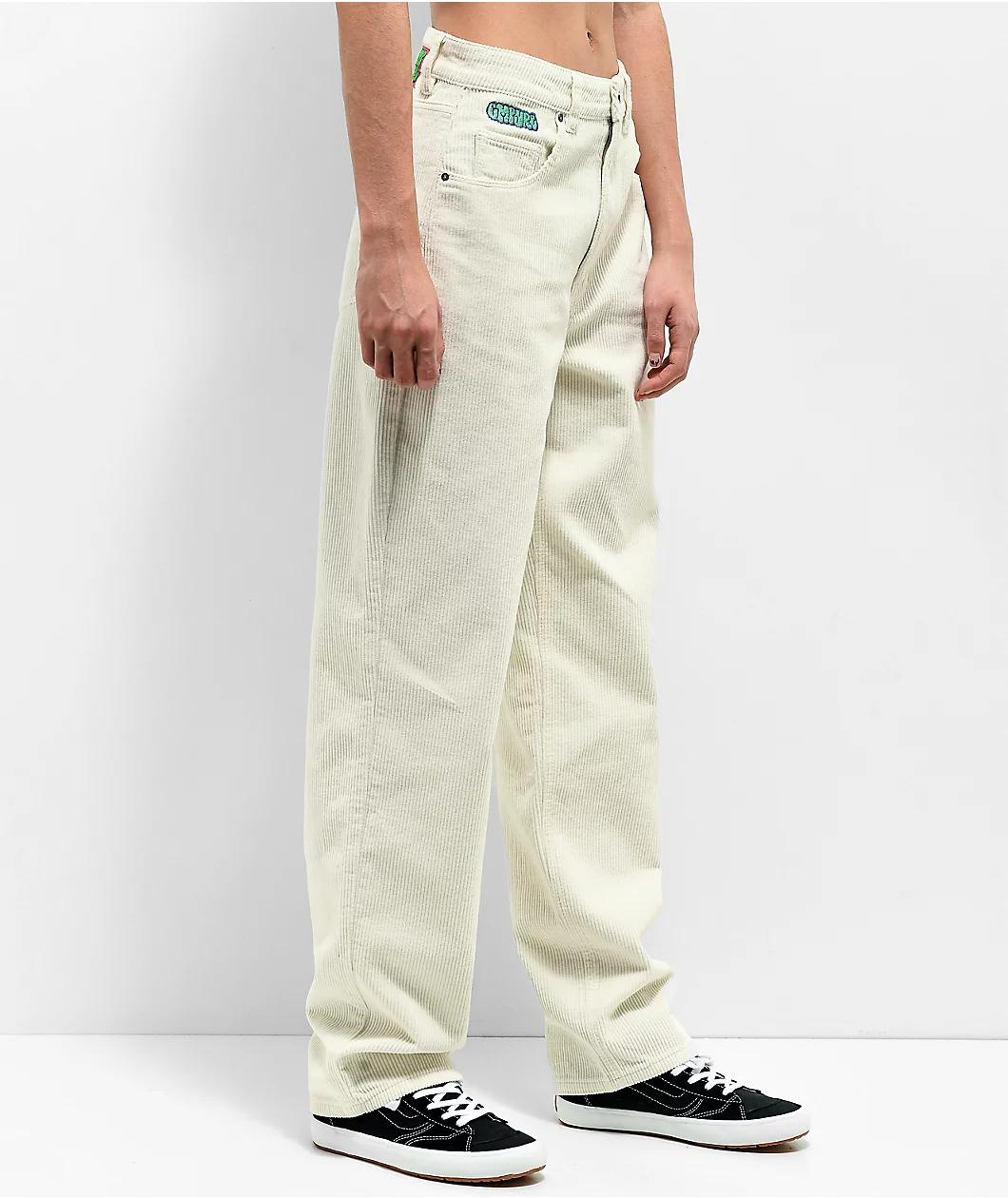 Empyre Tori Off-White Corduroy Skate Pants Product Image