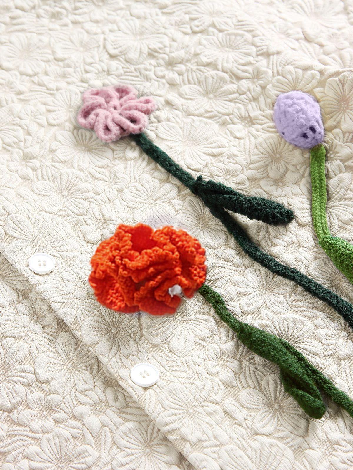 Aelfric Eden Textured Floral Short Sleeve Shirt Product Image