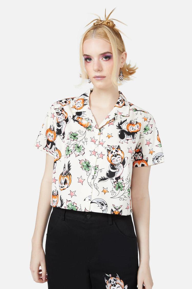 Pumpkin Patch Kitty Blouse Product Image