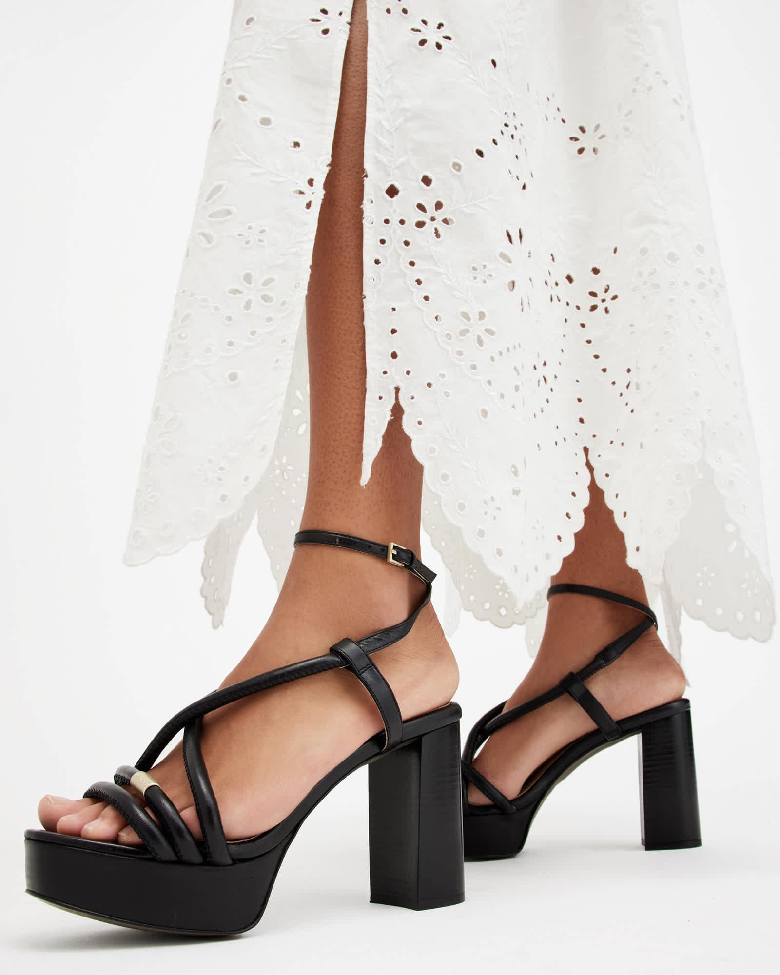 Bella Leather Platform Heel Product Image