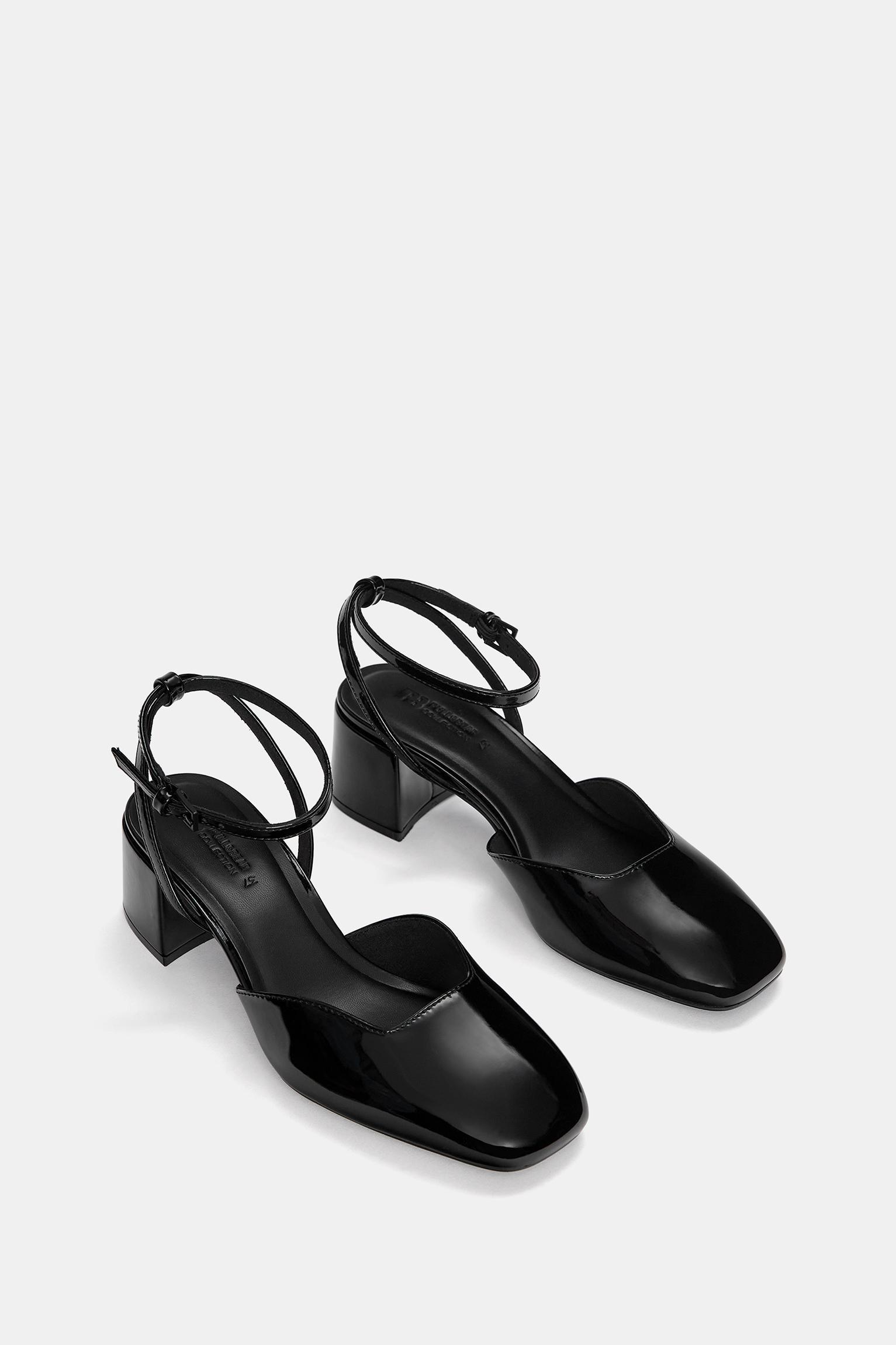 Faux patent leather high-heel shoes Product Image