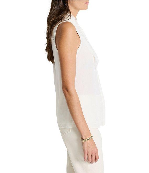 NIC + ZOE Falling Chiffon Woven Ruffle Collar Sleeveless Tank Product Image