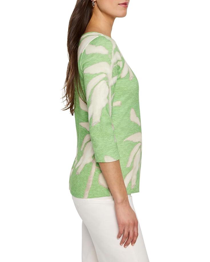 Women's NIC+ZOE Shadow Fern 3/4 Sleeve Boat Tee Product Image
