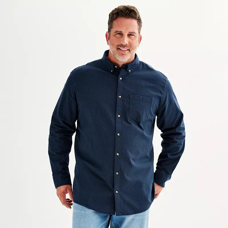 Big & Tall Sonoma Goods For Life® Perfect Length Button-Down Shirt, Men's,  Product Image