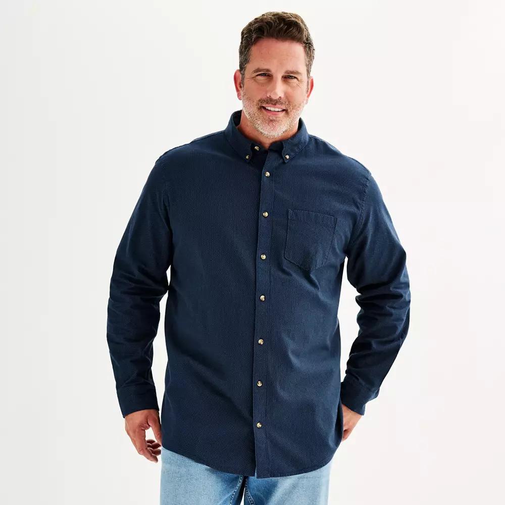 Big & Tall Sonoma Goods For Life® Perfect Length Button-Down Shirt, Men's,  Product Image