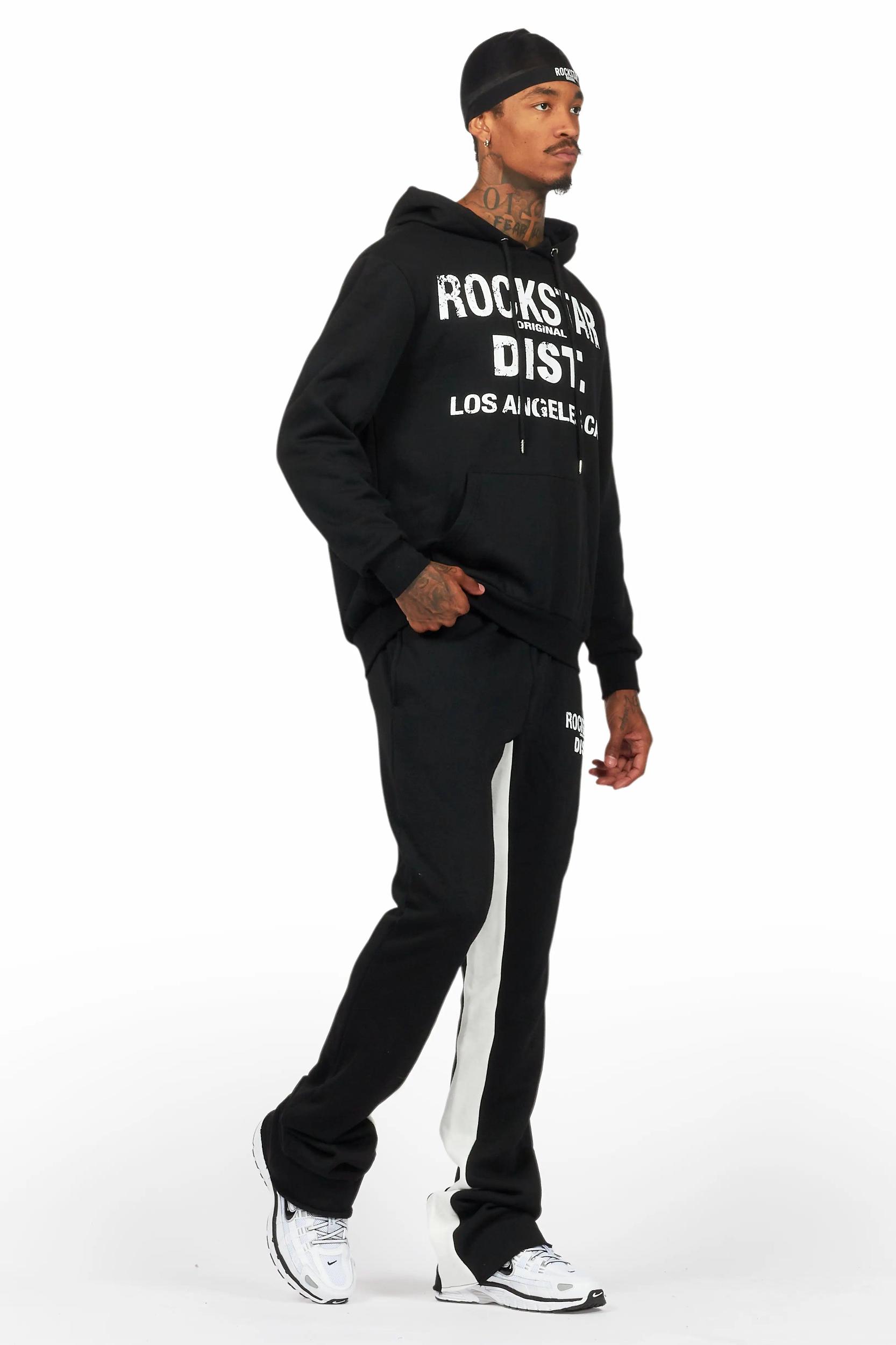 Lake Black Hoodie/Baggy Track Pant Set Male Product Image