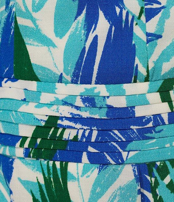 I.N. San Francisco Sleeveless Palm Leaf Printed Romper Product Image