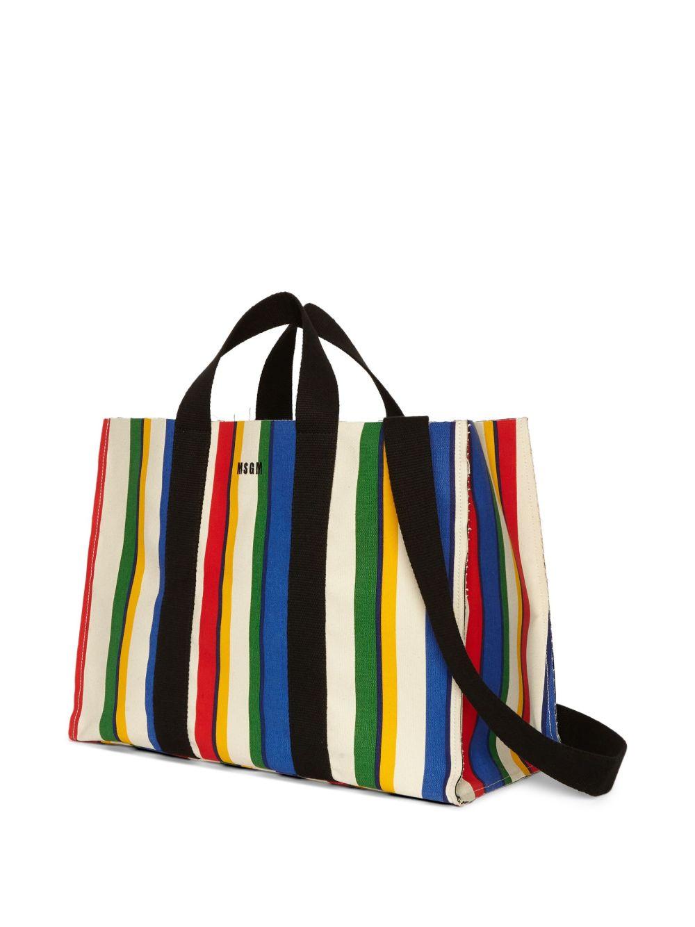 striped tote bag Product Image