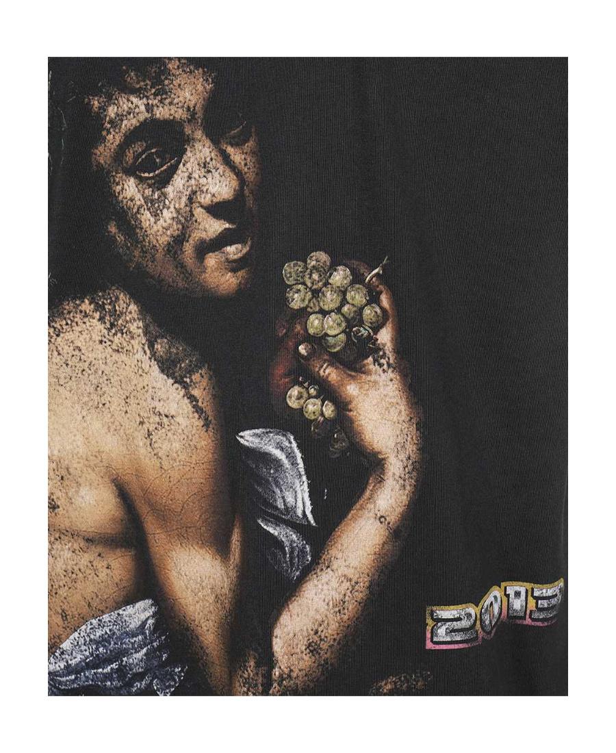 OFF-WHITE Off White™ Black Crew Neck T Shirt With Print Product Image