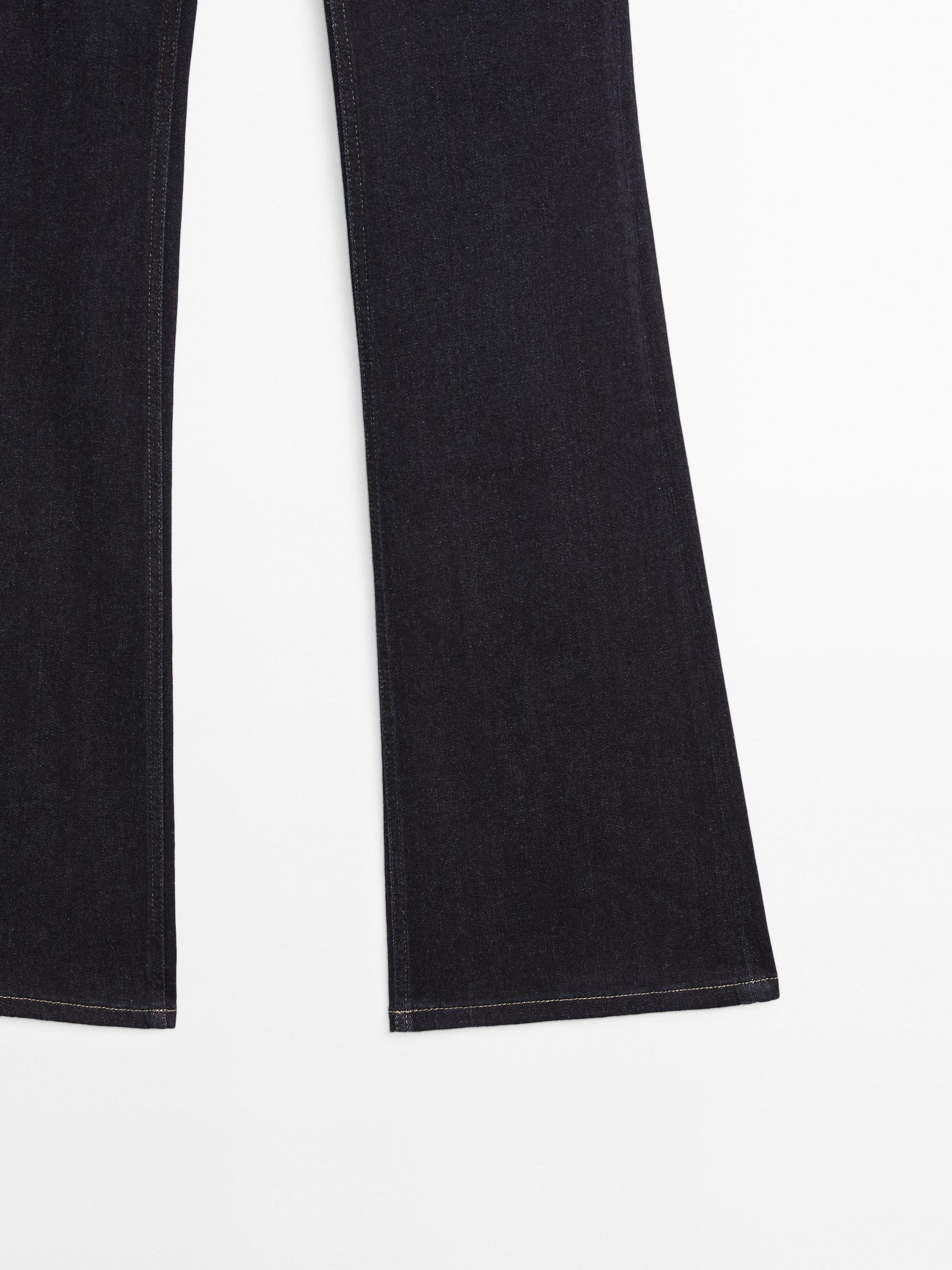 High waist flare fit skinny jeans Product Image