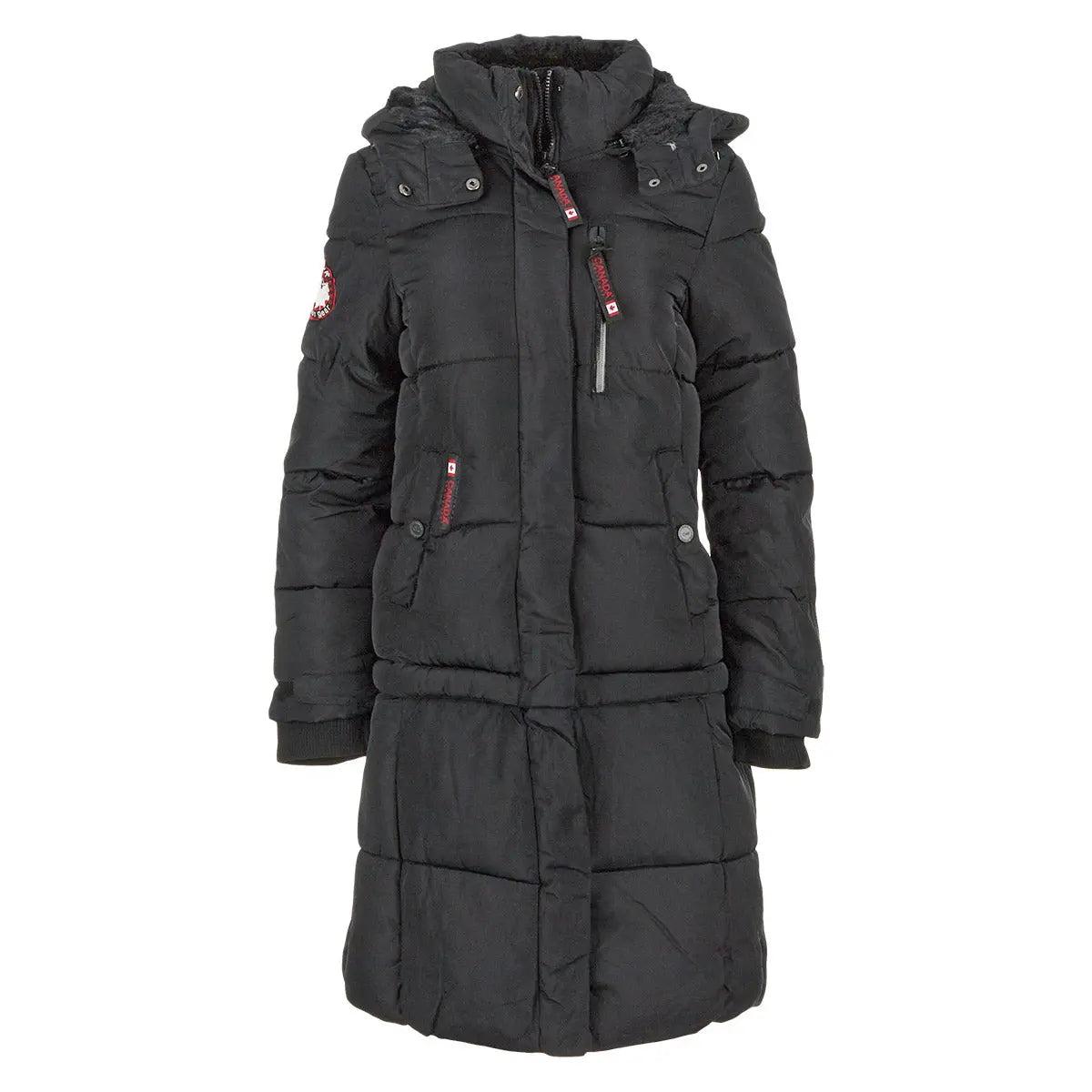 Canada Weather Gear Women's Long Puffer with Sherpa Lined Hood Product Image