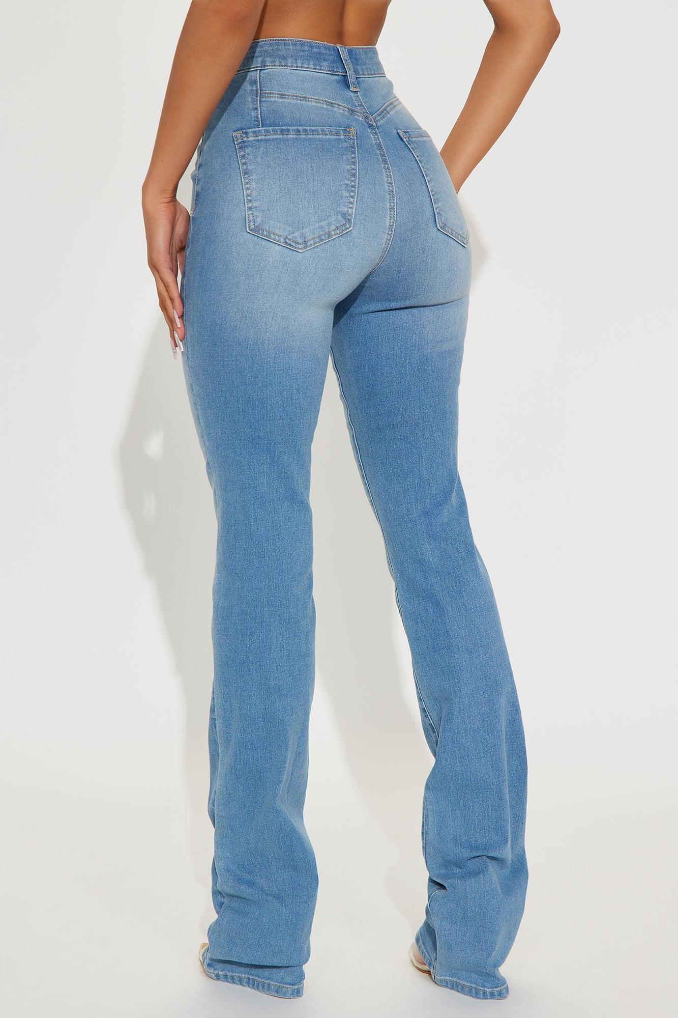 Tall Houston Curvy Stretch Bootcut Jean - Medium Wash Product Image