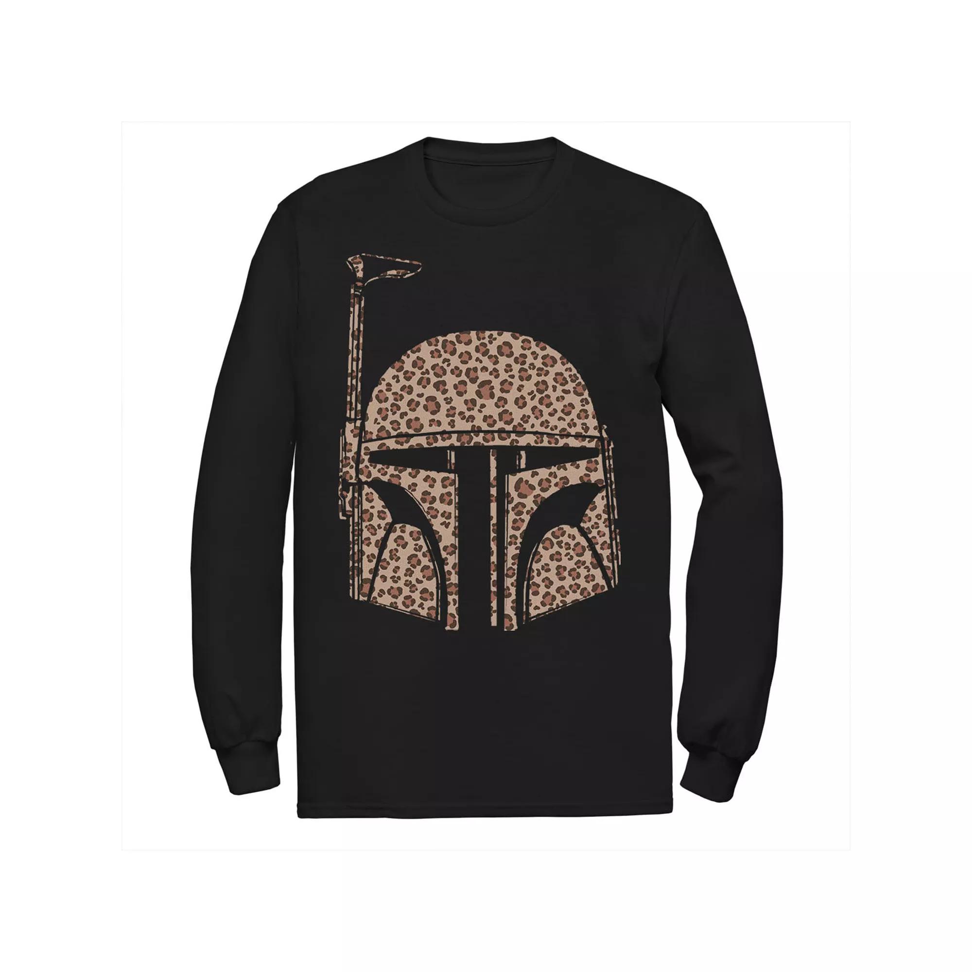 Men's Star Wars Boba Fett Helmet Cheetah Print Fill Tee,  Product Image