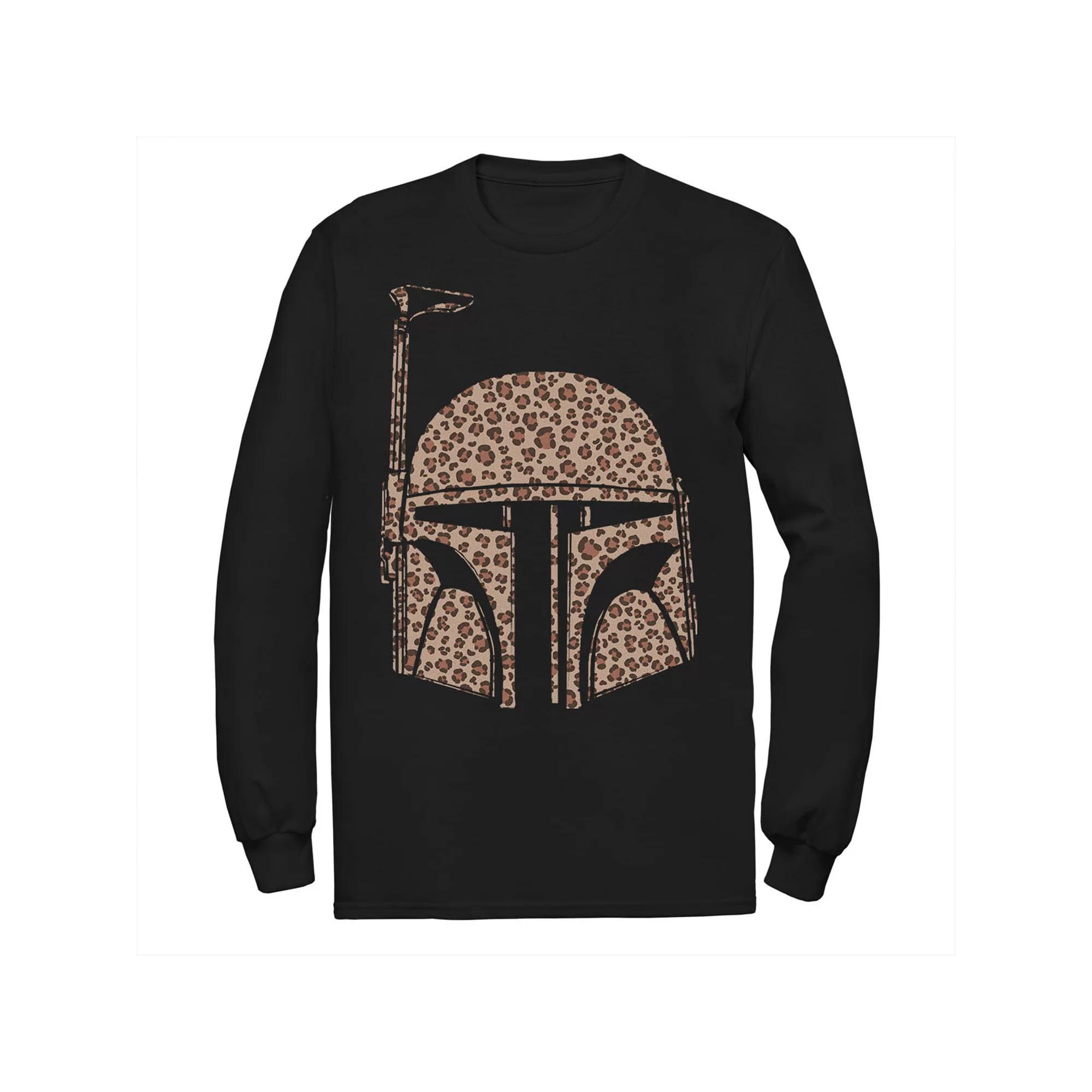 Men's Star Wars Boba Fett Helmet Cheetah Print Fill Tee,  Product Image