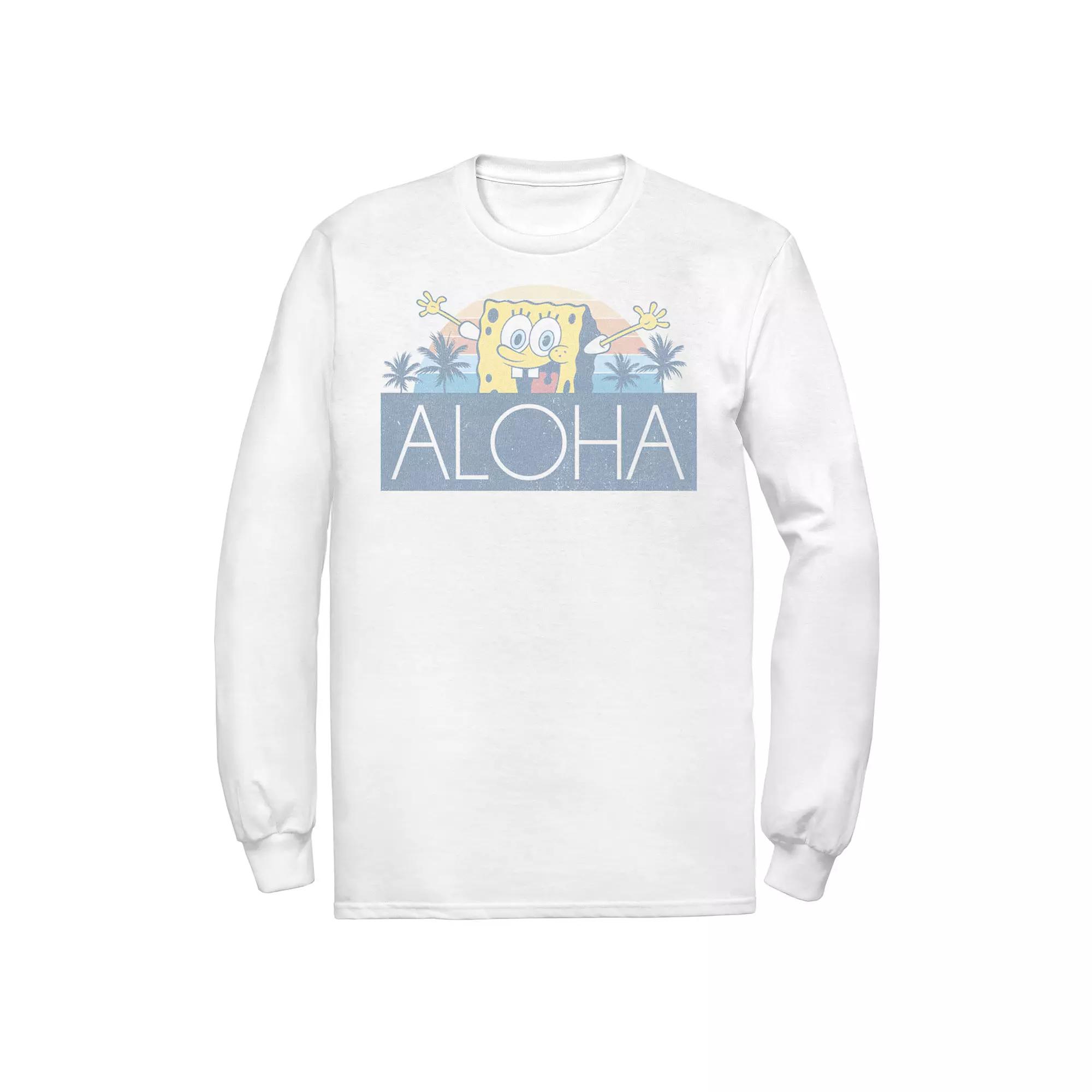 Men's Nickelodeon SpongeBob SquarePants Aloha Vintage Sunset Tee,  Product Image