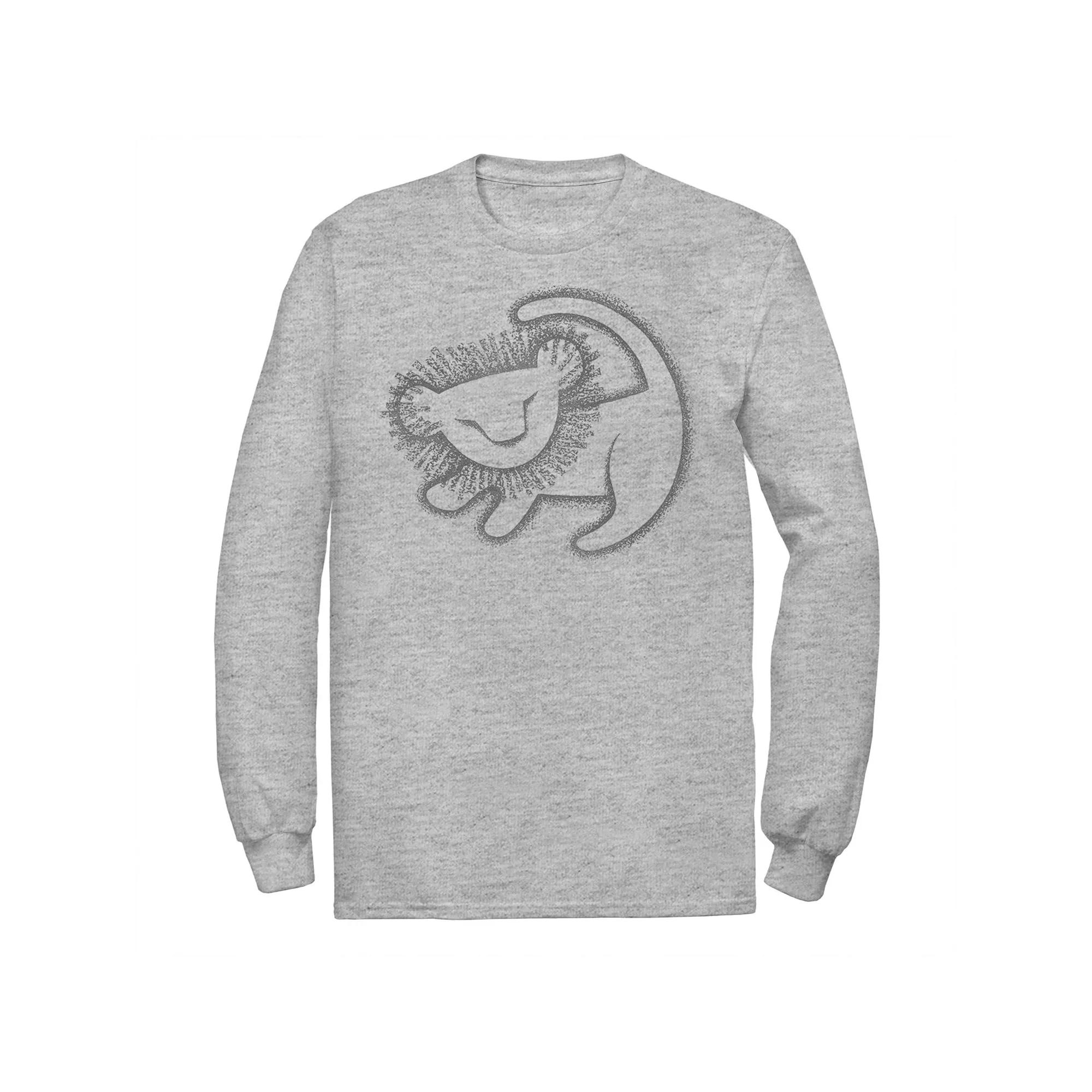 Men's Disney's The Lion King Simba Cave Painting Long Sleeve Tee,  Product Image