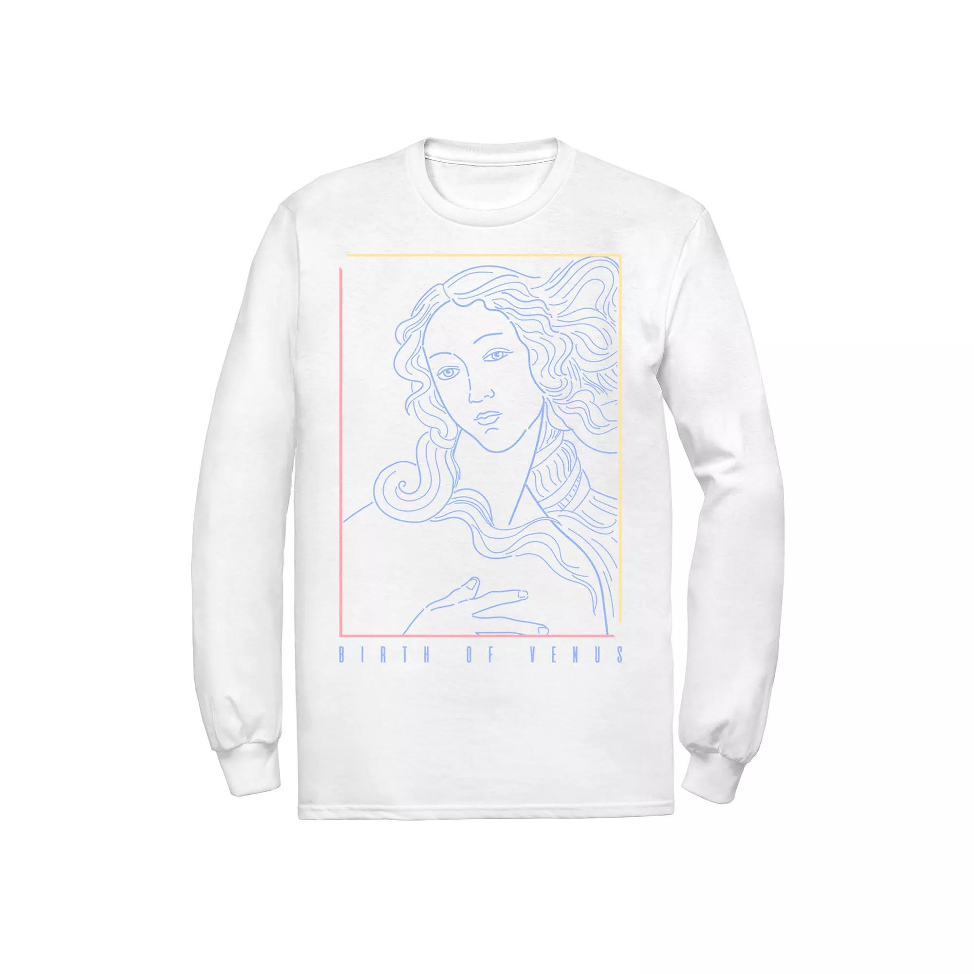 Men's Fifth Sun Birth Of Venus Line Art Portrait Tee,  Product Image