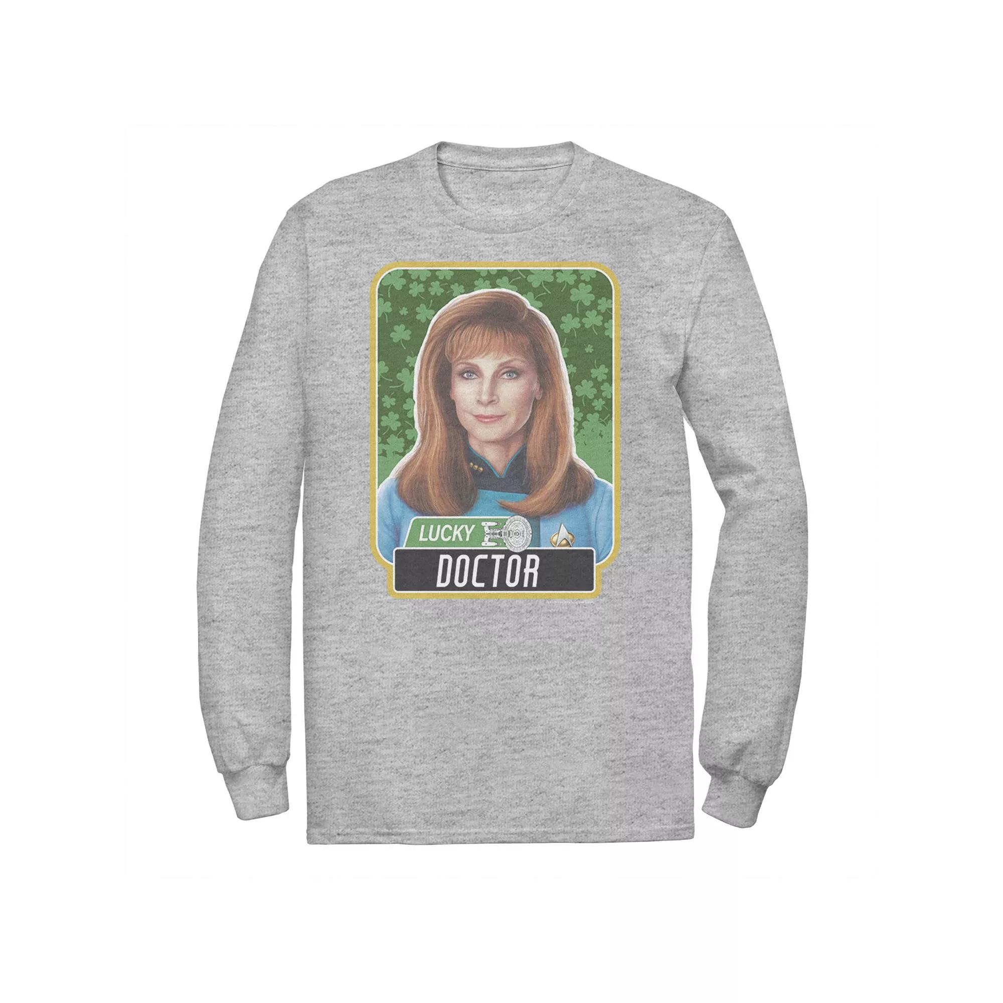 Men's Star Trek Next Generation St. Patty's Doctor Tee, Size: Large, Athletic Grey Product Image