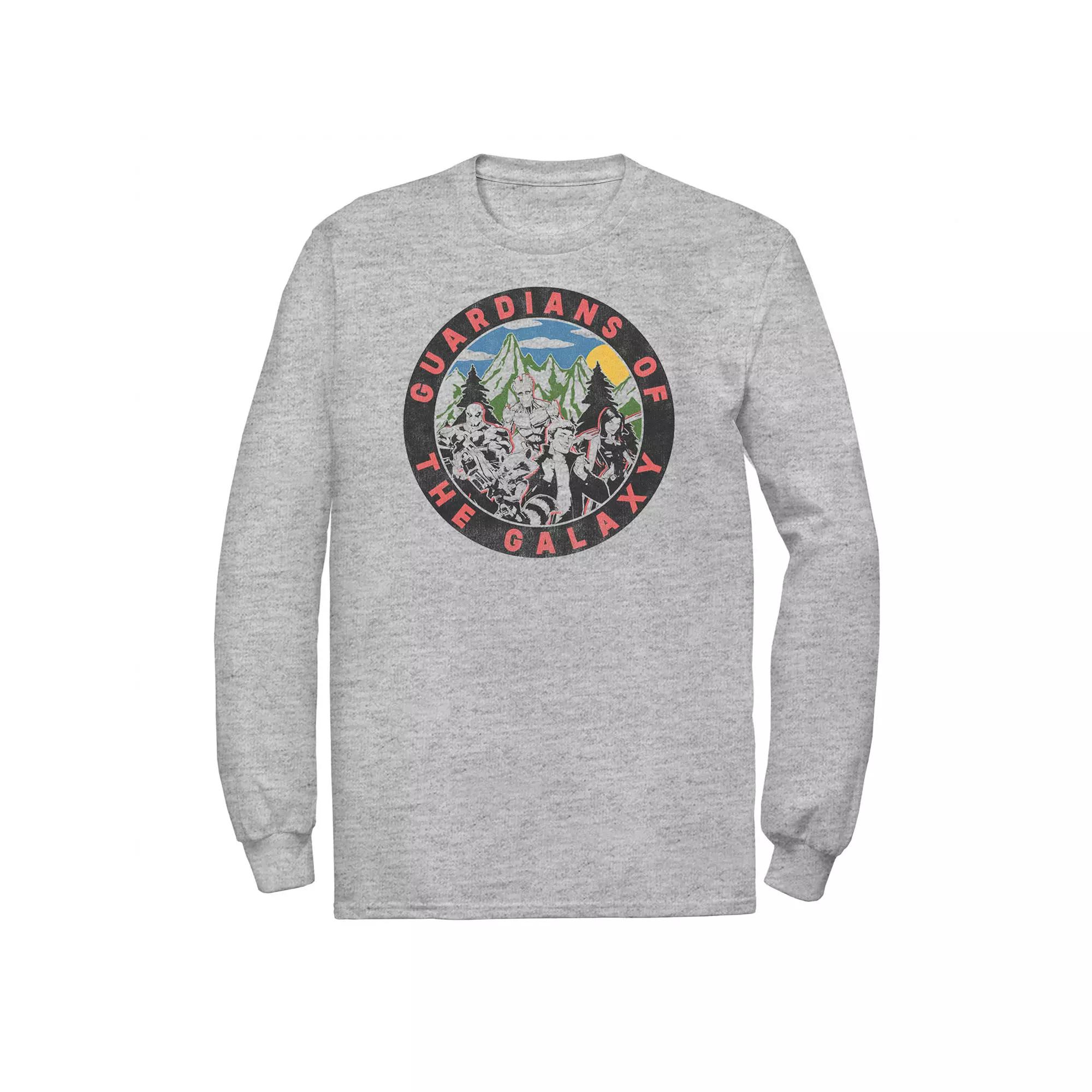 Big & Tall Marvel Guardians Of The Galaxy Group Shot Retro Tee, Men's,  Product Image