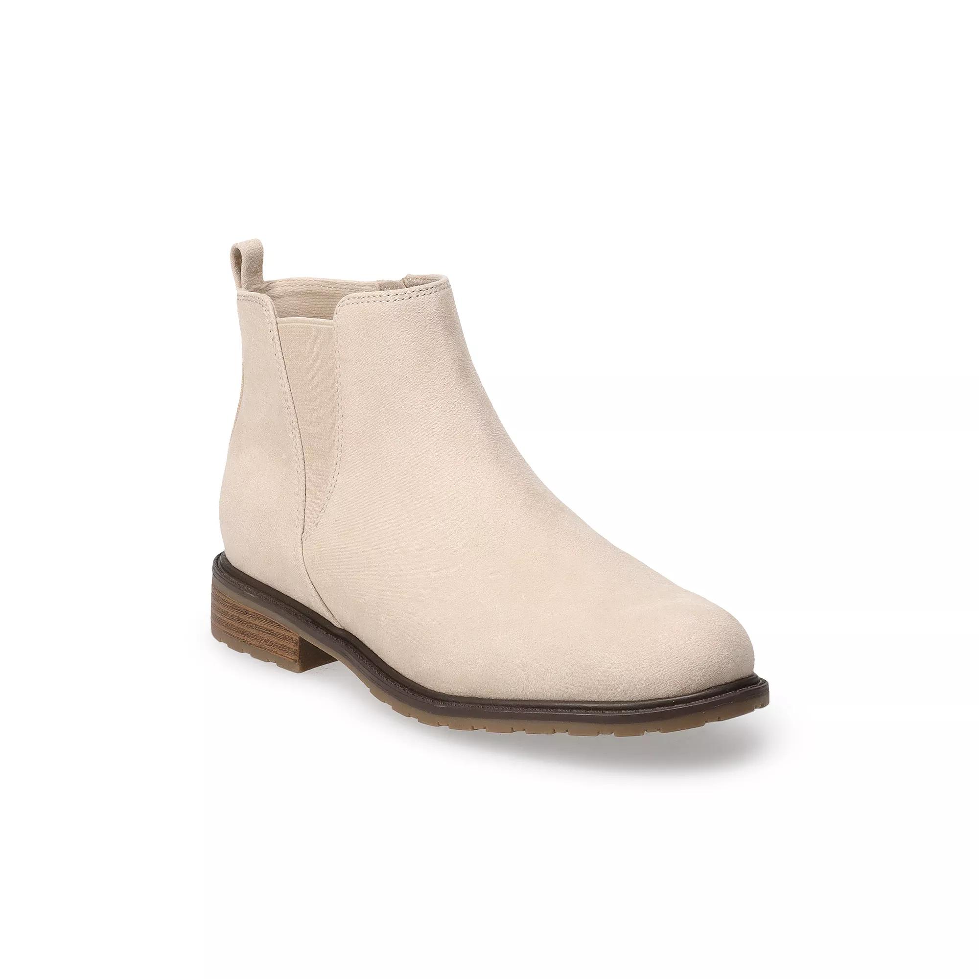 Sonoma Goods For Life® Lottie Women's Chelsea Boots, Size: 6, Ivory Product Image