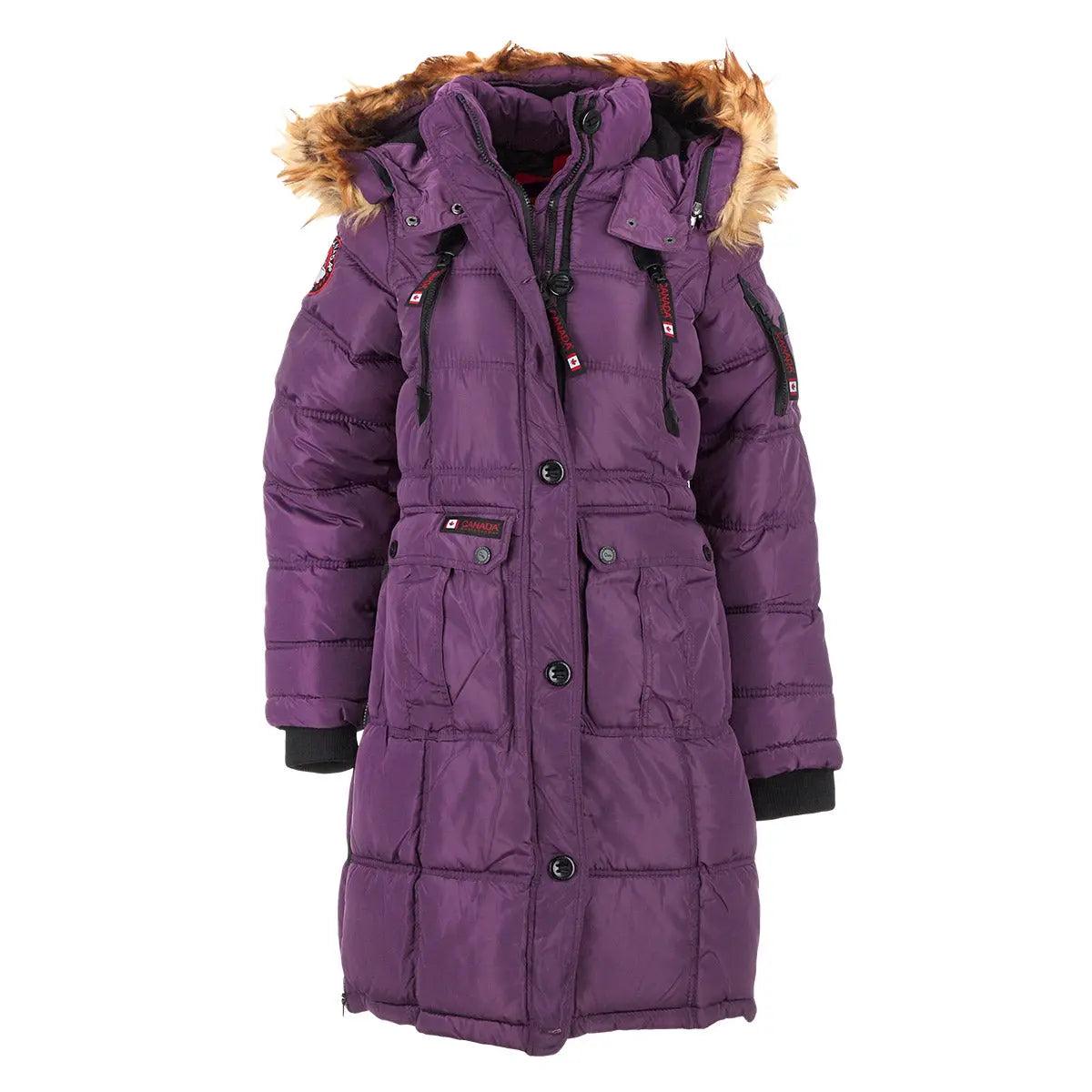 Canada Weather Gear Women's Long Puffer with Sherpa Lined Hood Product Image