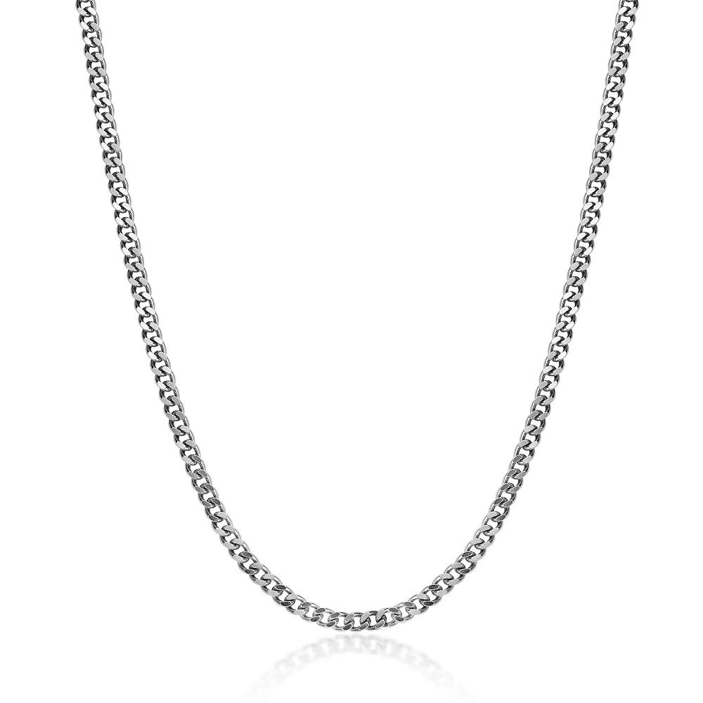 Men's LYNX Stainless Steel 6mm Curb Chain Necklace, Size: 20" Product Image